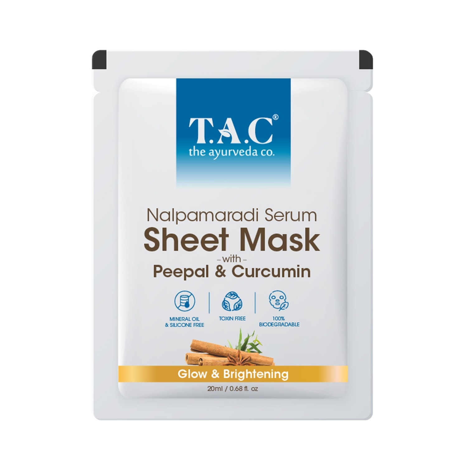 TAC - The Ayurveda Co. | TAC - The Ayurveda Co. Nalpamaradi Serum Sheet Mask (22ml)