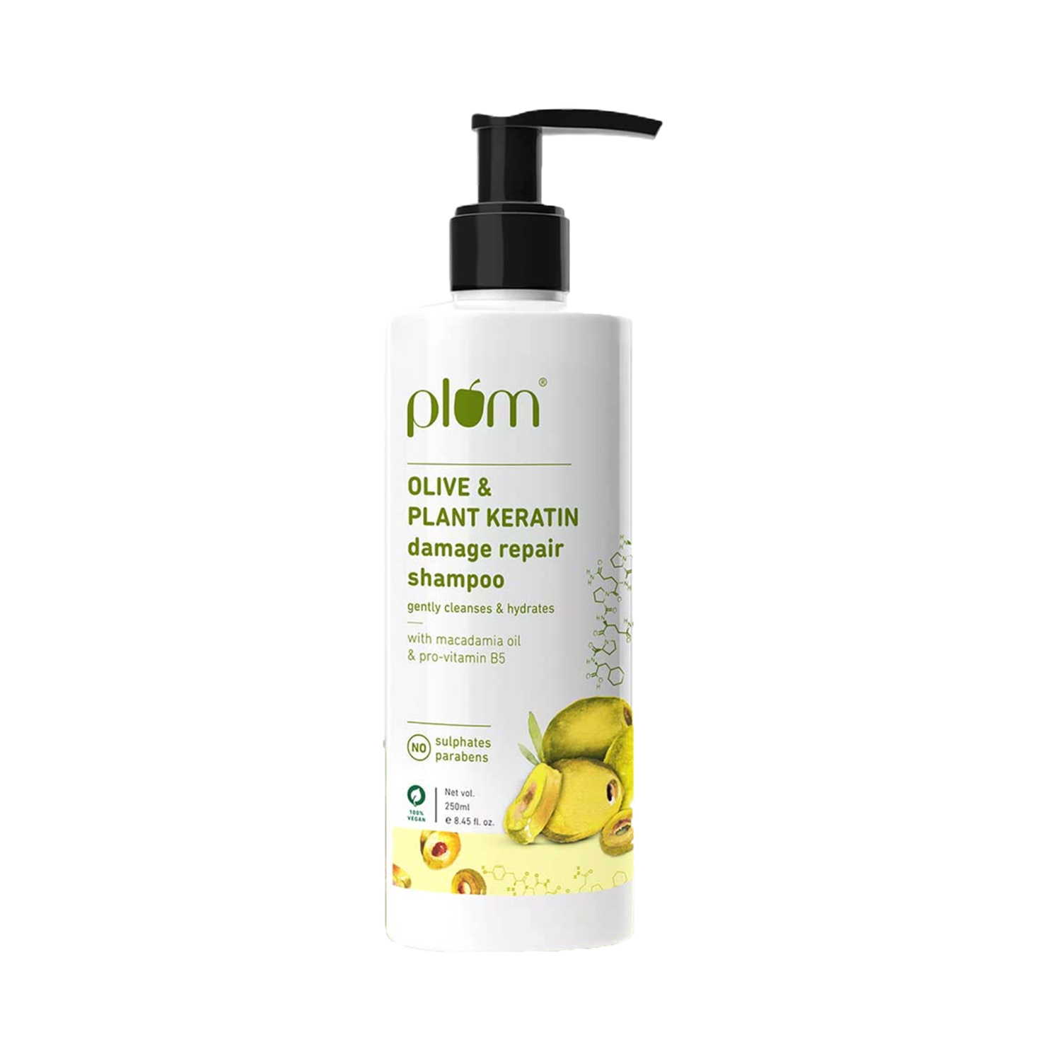 Plum | Plum Olive & Plant Keratin Damage Repair Shampoo (250ml)