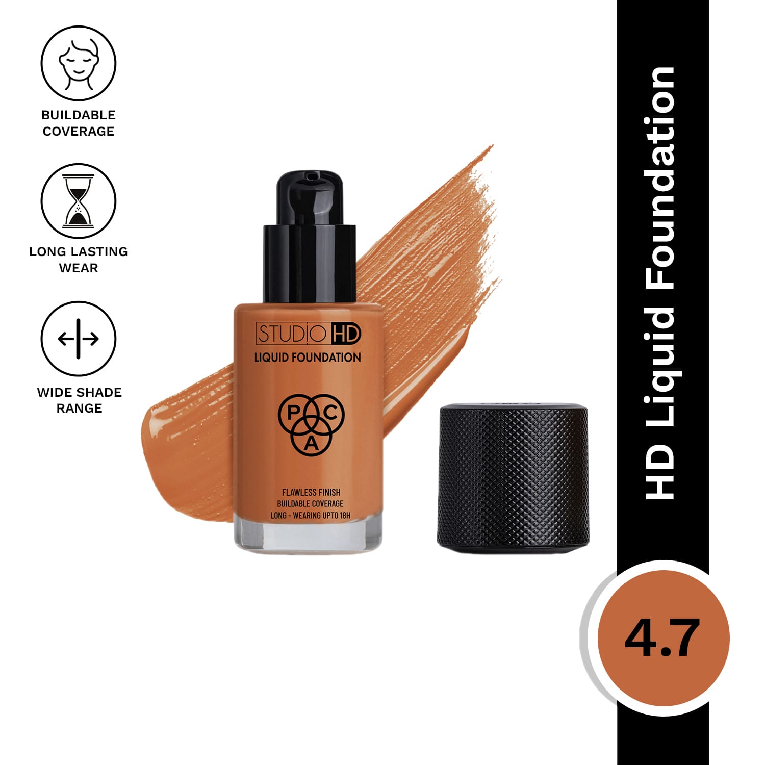 PAC | PAC Studio HD Liquid Foundation - 4.7 (28ml)