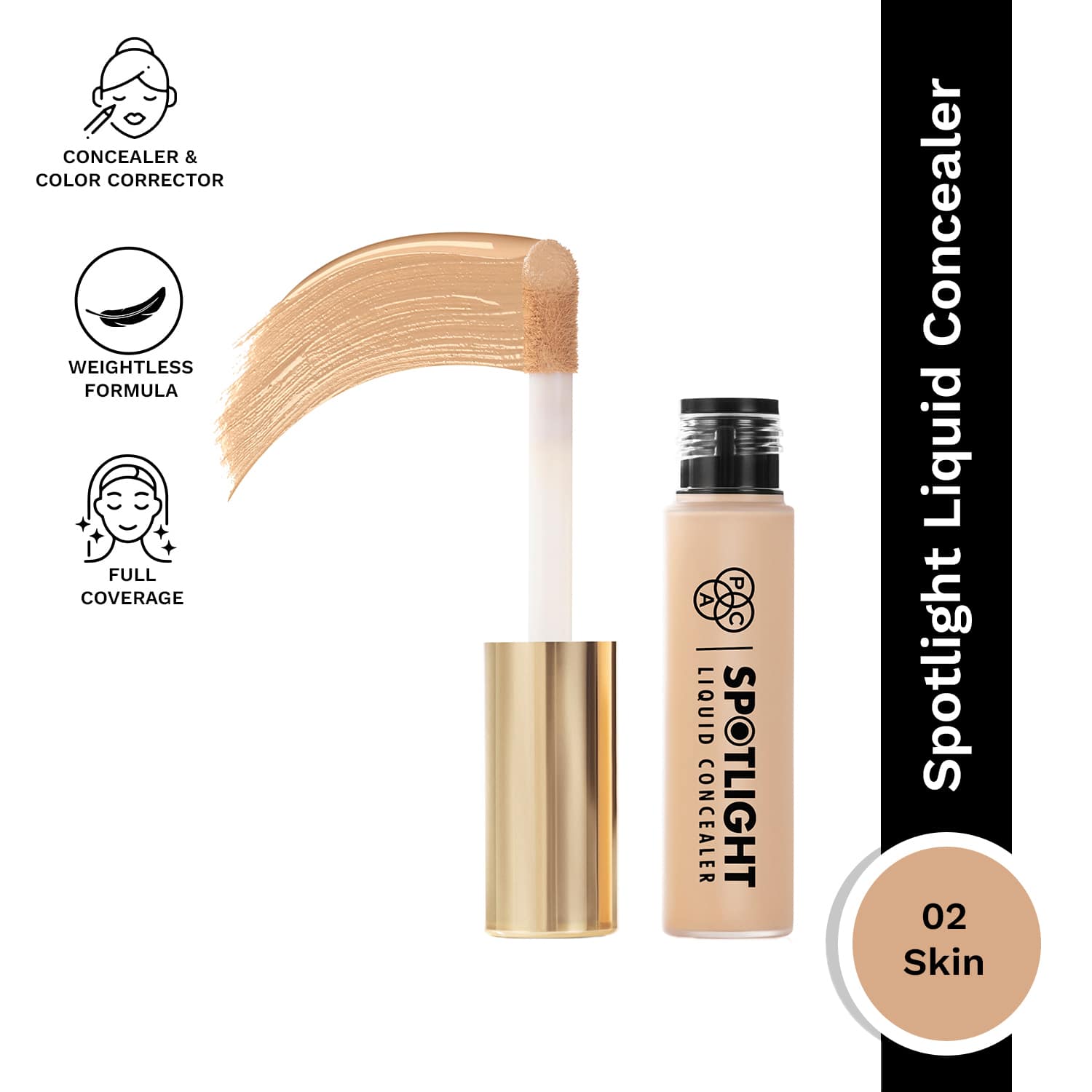 PAC | PAC Spotlight Liquid Concealer - 02 Skin (15g)