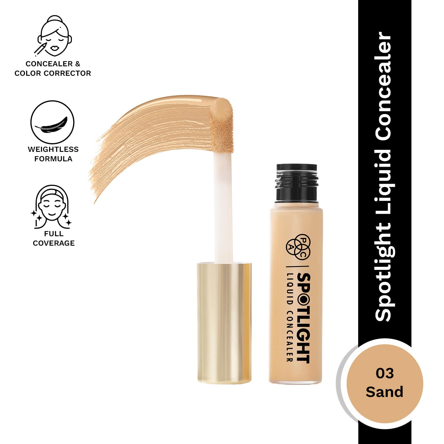 PAC | PAC Spotlight Liquid Concealer - 03 Sand (15g)