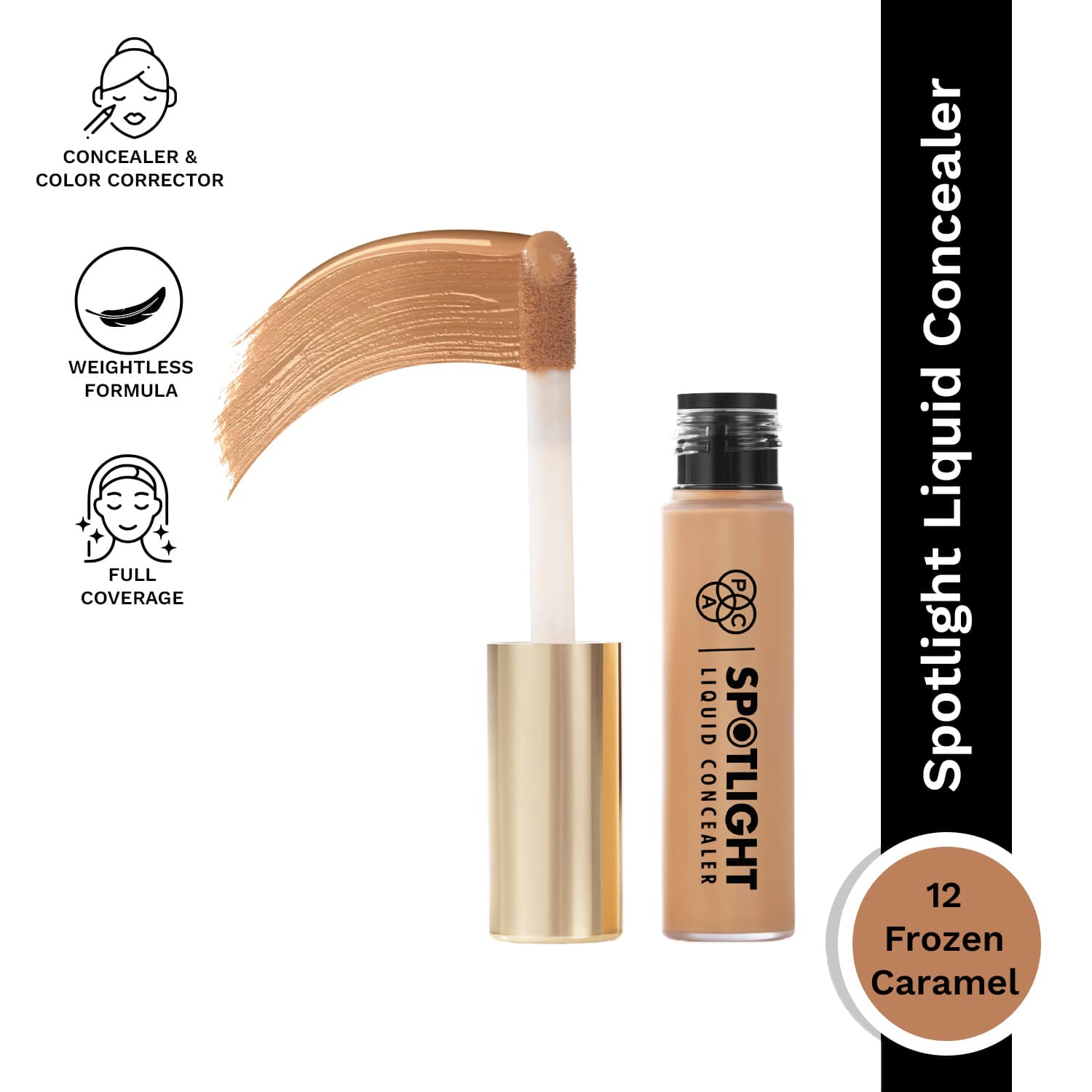 PAC | PAC Spotlight Liquid Concealer - 12 Frozen Caramel (15g)