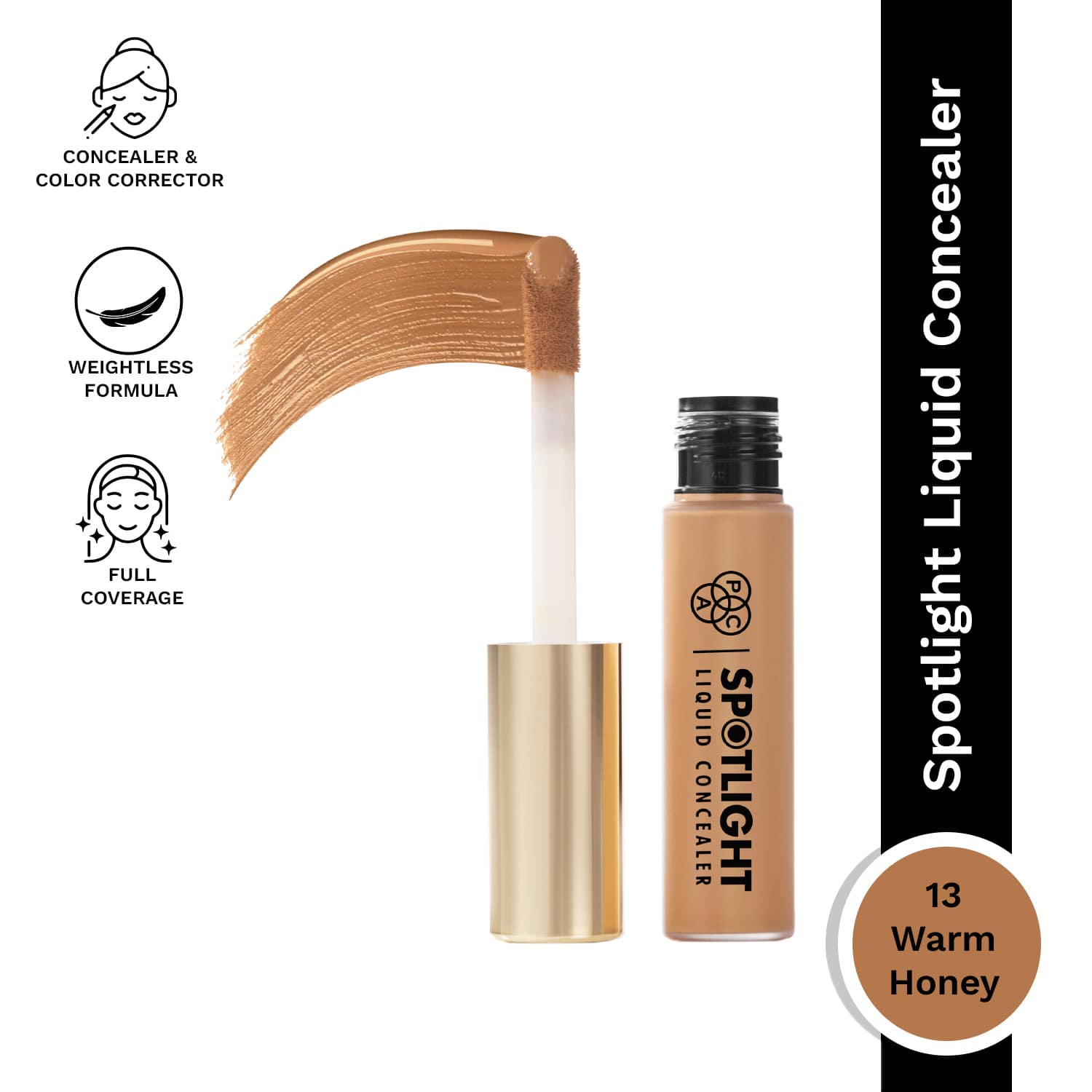 PAC | PAC Spotlight Liquid Concealer - 13 Warm Honey (15g)
