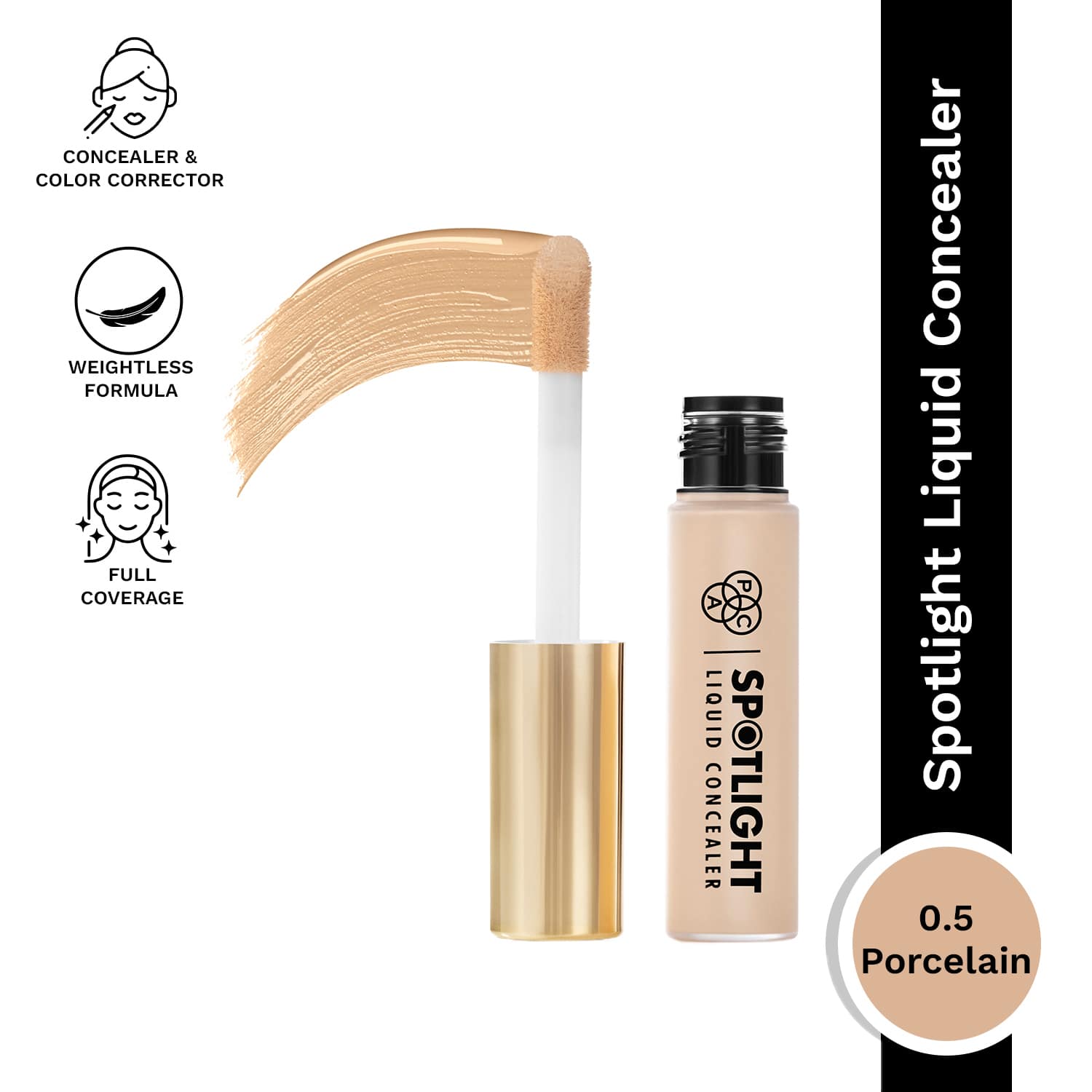 PAC | PAC Spotlight Liquid Concealer - 0.5 Porcelain (15g)