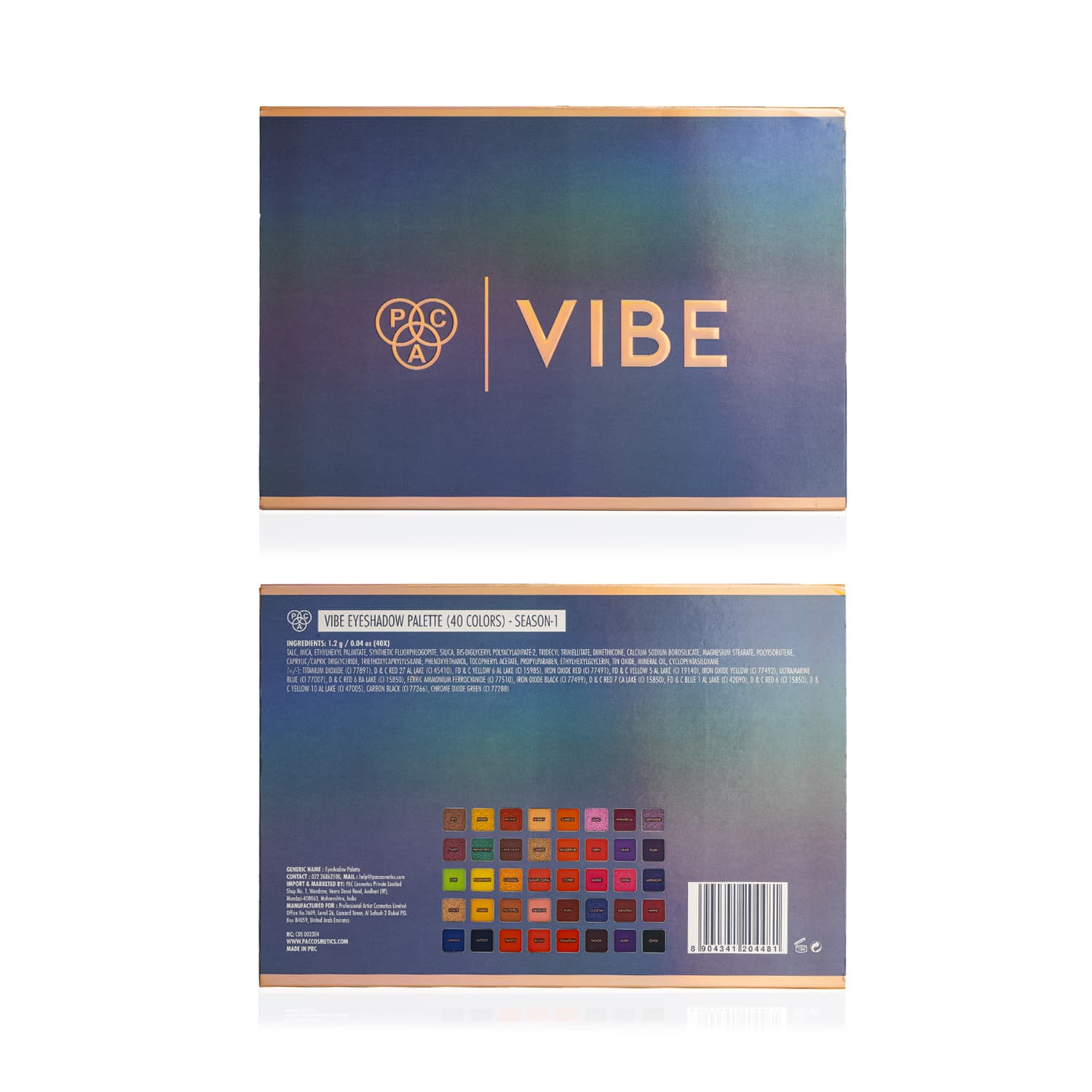 Buy PAC VIBE Shadow Palette X40 Season 1 1.2g Online at Best