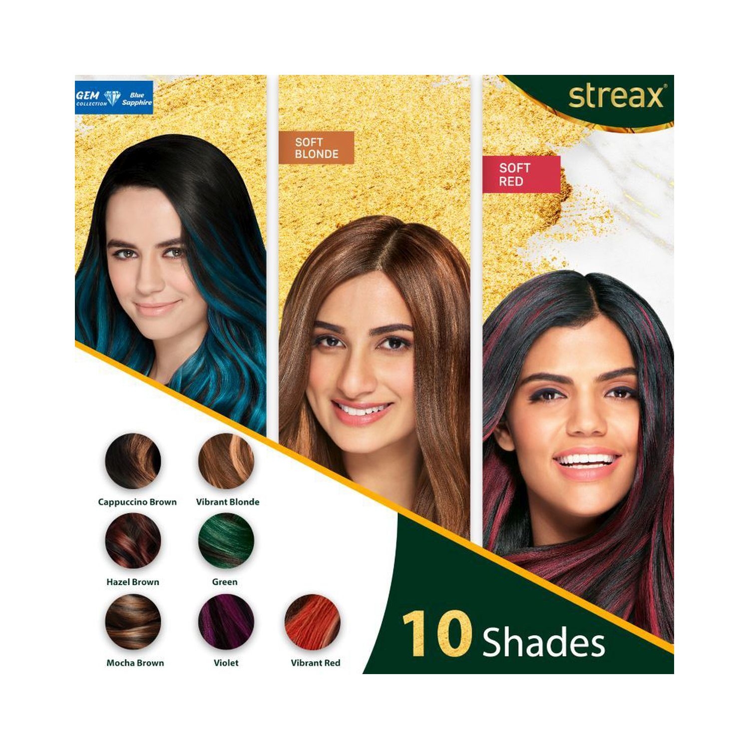 Buy Streax Golden Blonde Hair Color For Men And Women, 60 Ml (Pack Of 8)  Online at Best Prices in India - JioMart.