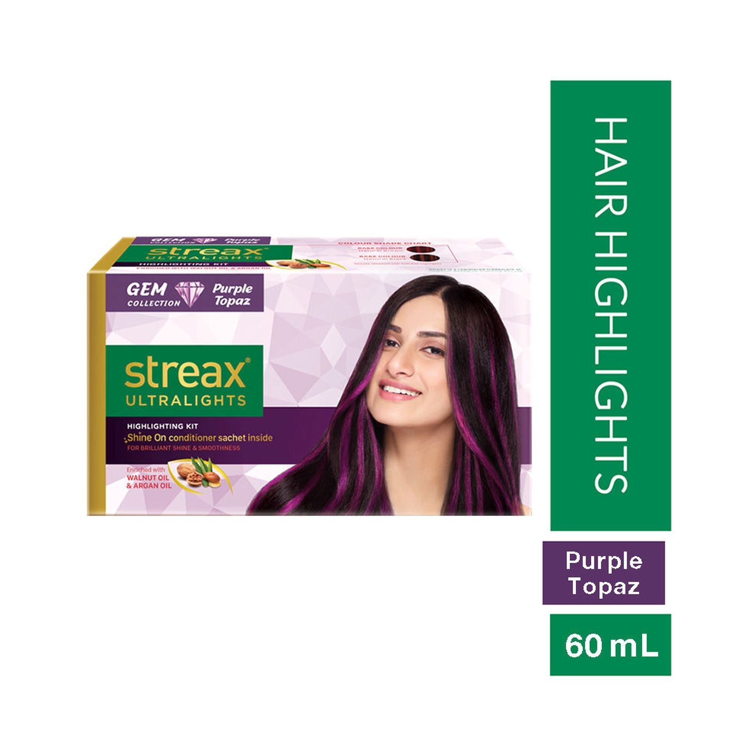 Streax | Streax Ultralights Gem Collection - Purple Topaz (40gm+20ml)