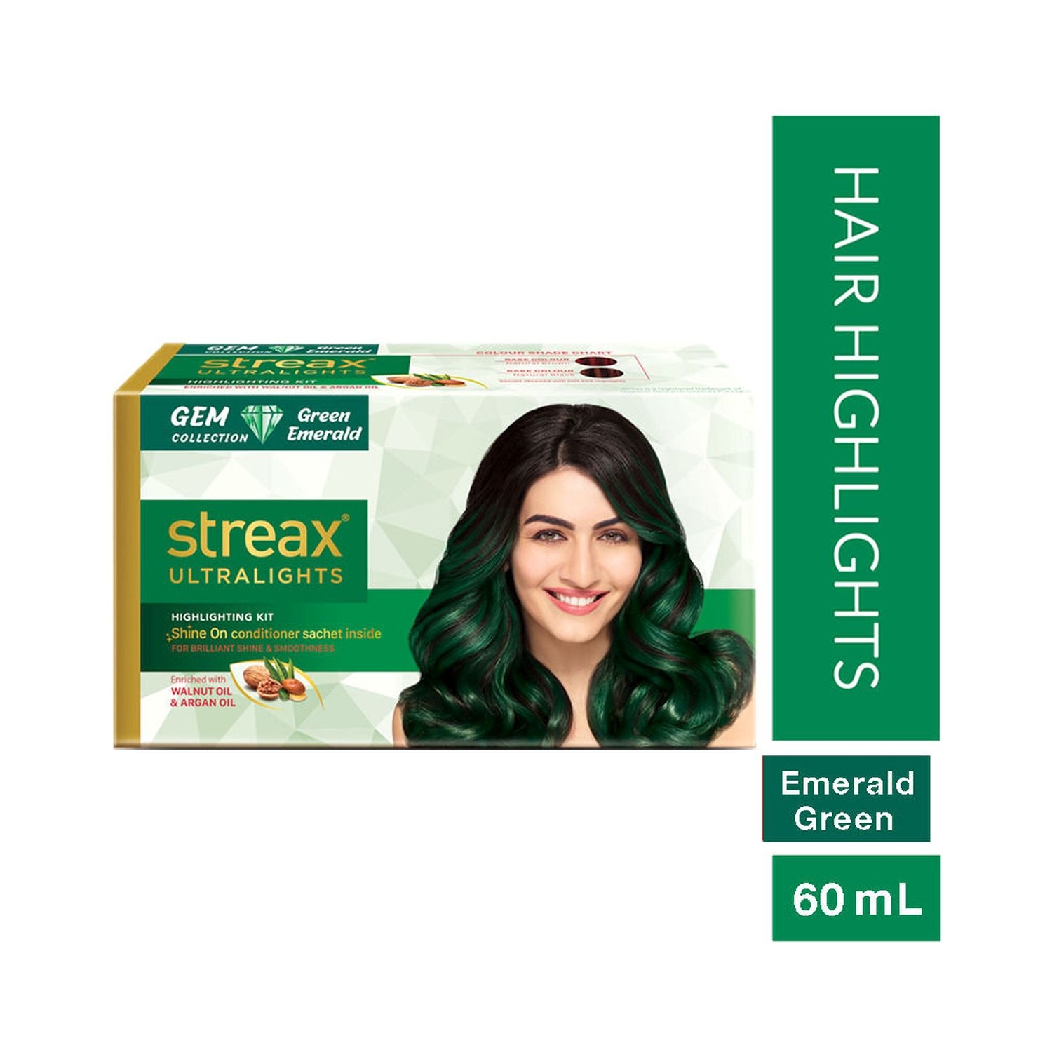 Streax | Streax Ultralights Gem Collection - Green Emerald (40gm+20ml)