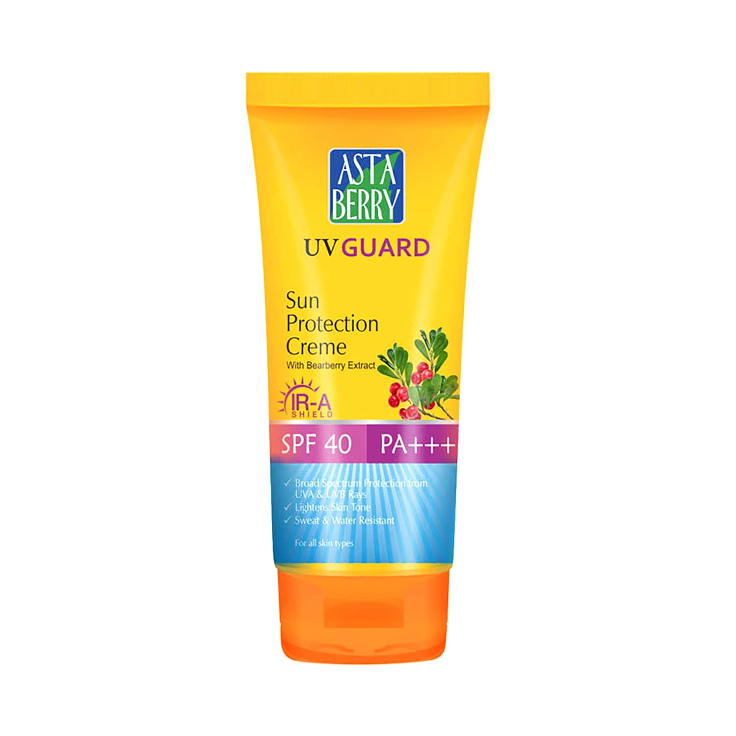 Astaberry | Astaberry UV Guard Sun Protection Crème SPF 40 (100ml)