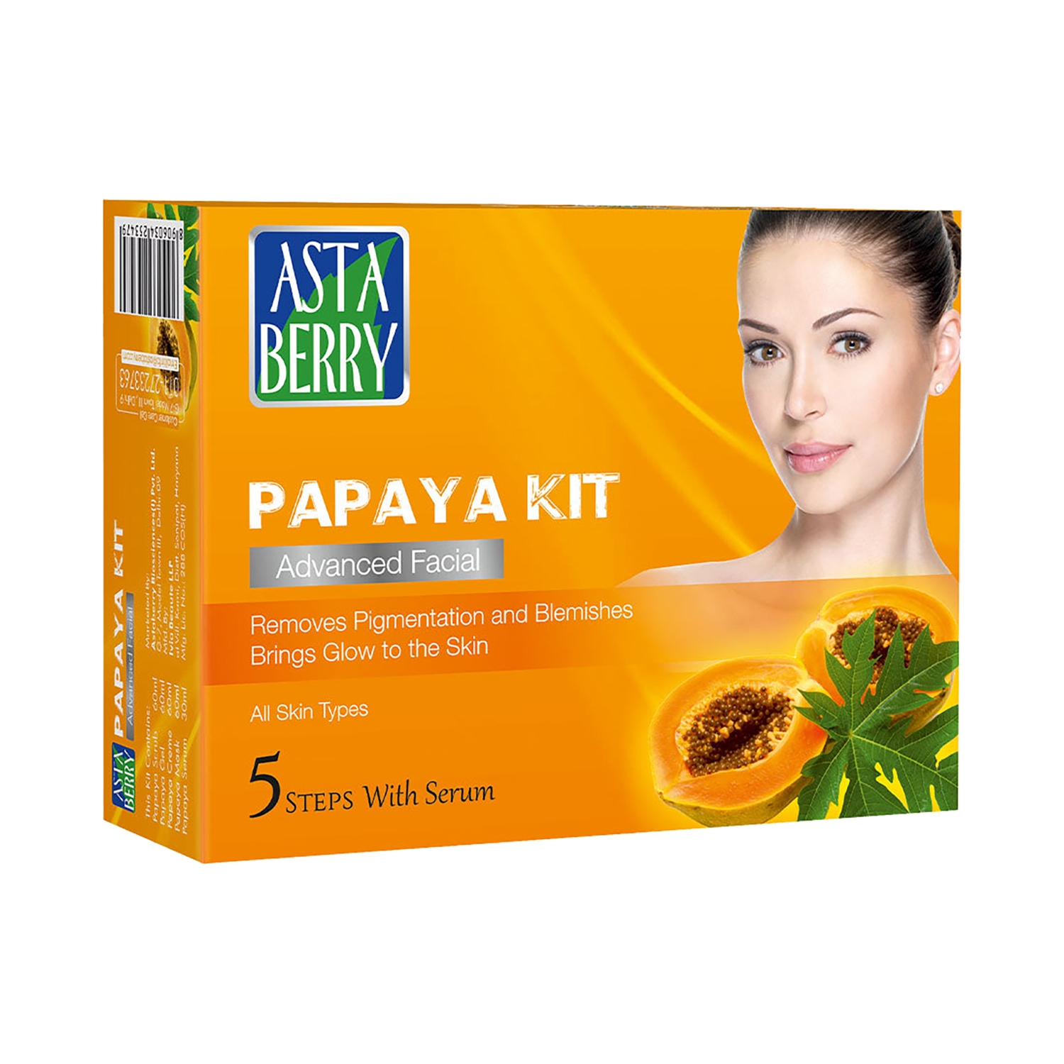 Astaberry | Astaberry Papaya Mini Facial Kit 5 Steps (100g)