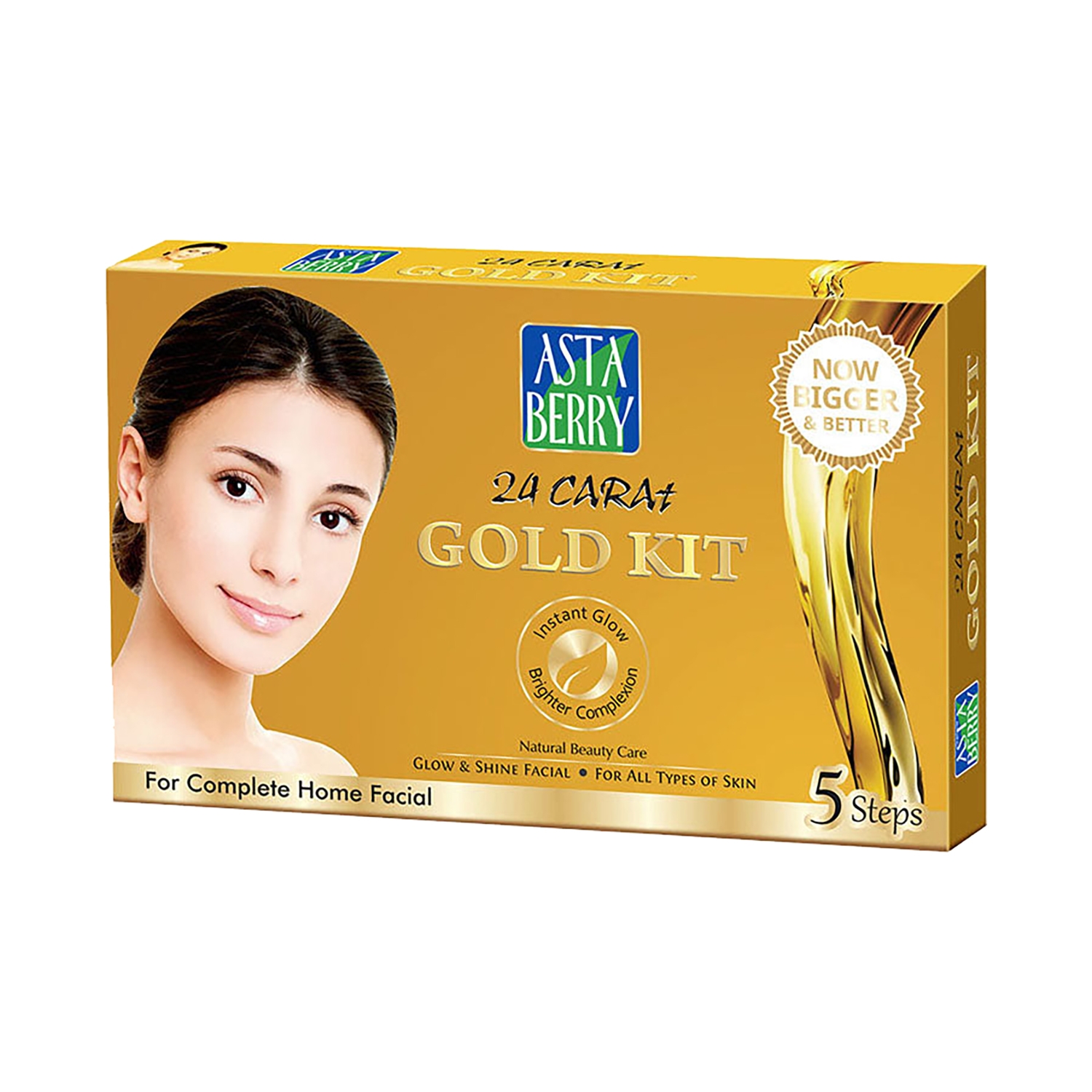 Astaberry | Astaberry Gold Mini Facial Kit 5 Steps (100g)