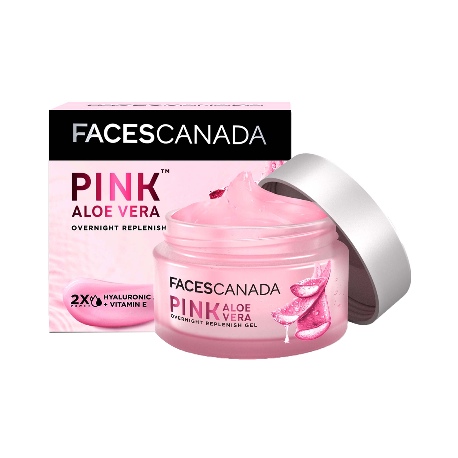 Faces Canada | Faces Canada Pink Aloe Vera Overnight Replenish Gel (50g)