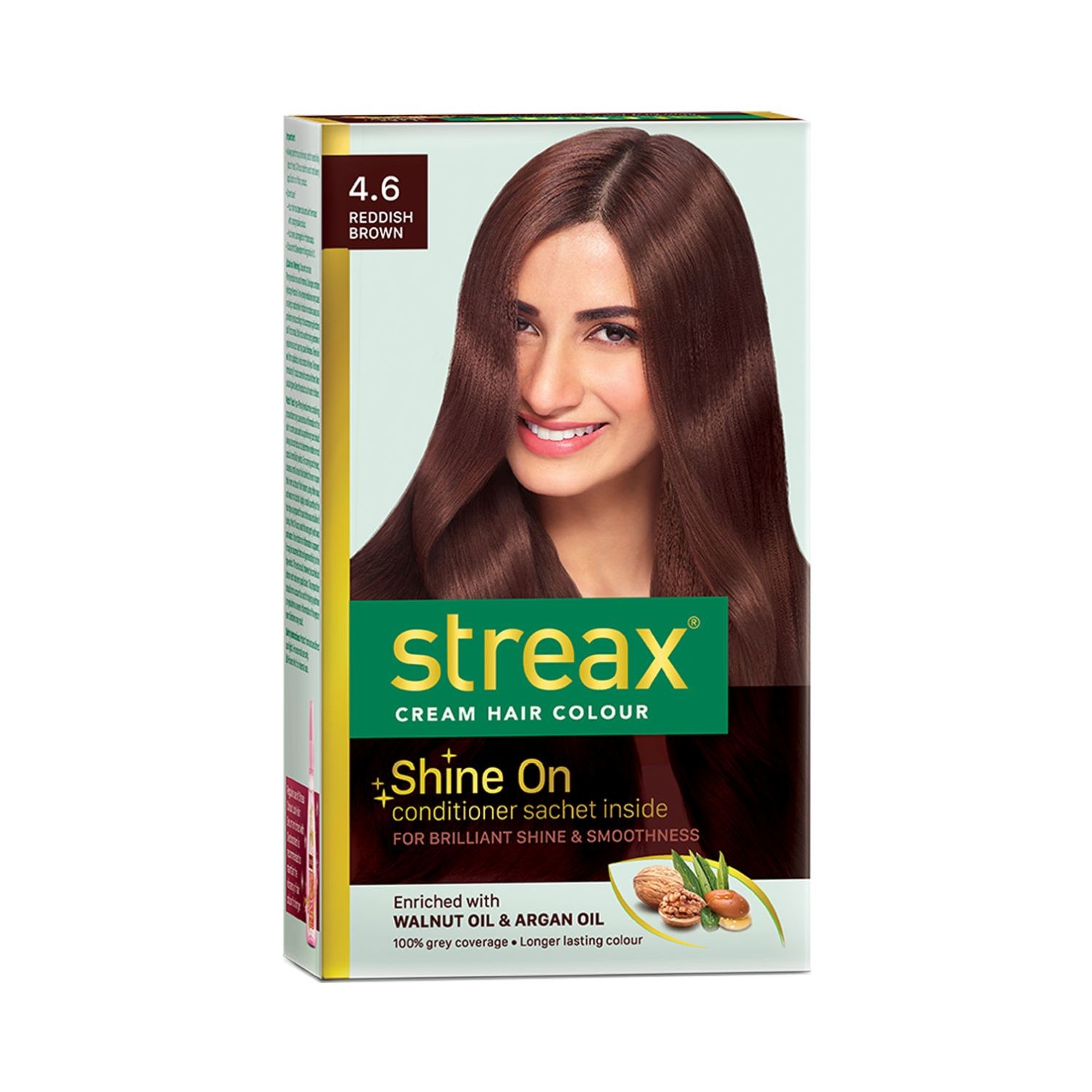 Streax | Streax Hair Colour - 4.6 Reddish Brown (70gm+50ml)
