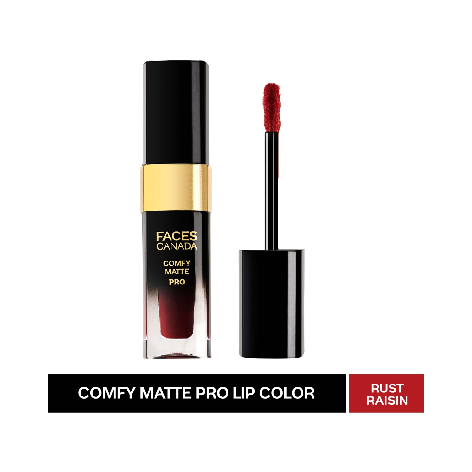 Faces Canada | Faces Canada Comfy Matte Pro Liquid Lipstick 10HR Stay No Dryness - Rust Raisin 02 (5.5ml)