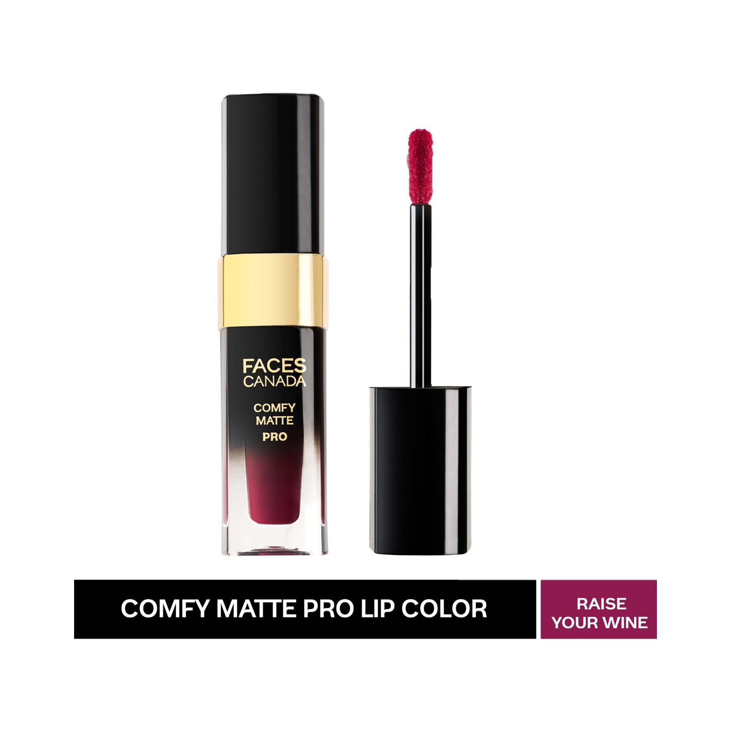 Faces Canada | Faces Canada Comfy Matte Pro Liquid Lipstick 10HR Stay No Dryness - Raise Your Wine 03 (5.5ml)