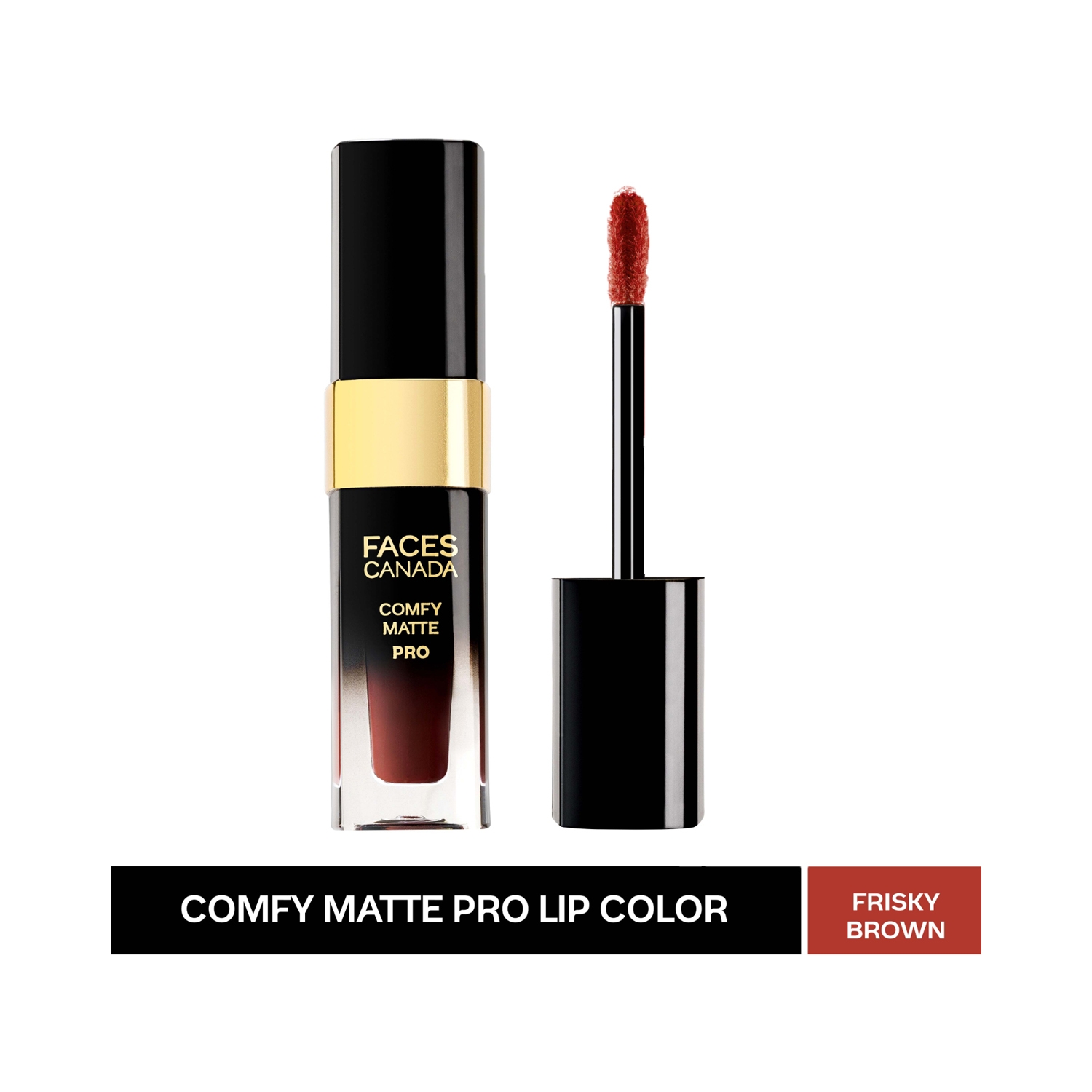 Faces Canada | Faces Canada Comfy Matte Pro Liquid Lipstick 10HR Stay No Dryness - Frisky Brown 13 (5.5ml)