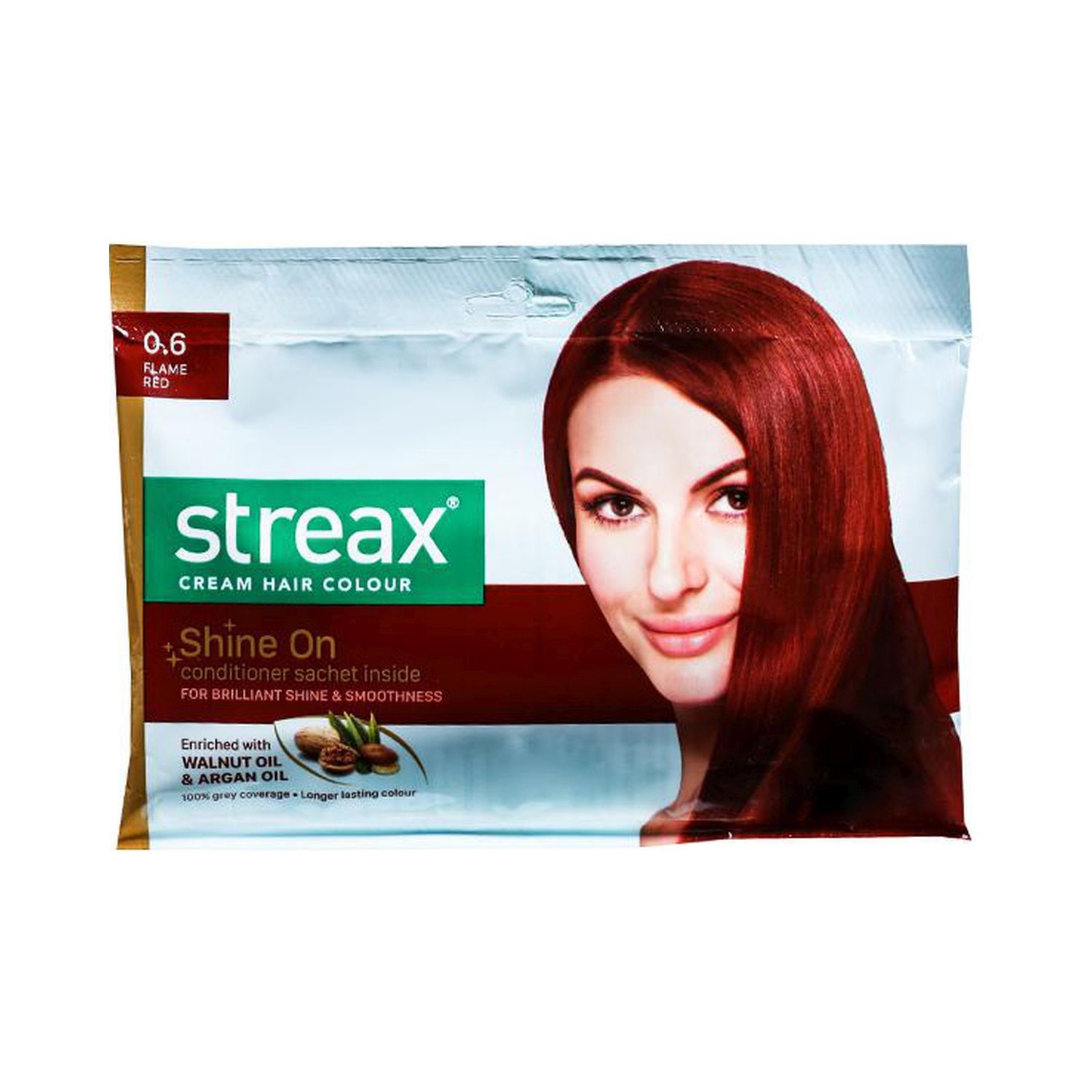 Streax | Streax Hair Colour - 0.6 Flame Red (25gm+20ml)