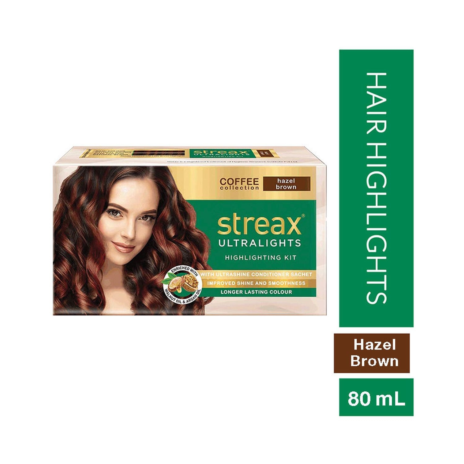 Streax | Streax Coffee Collection Ultralights Highlighting Kit - Hazel Brown (40gm+40ml)