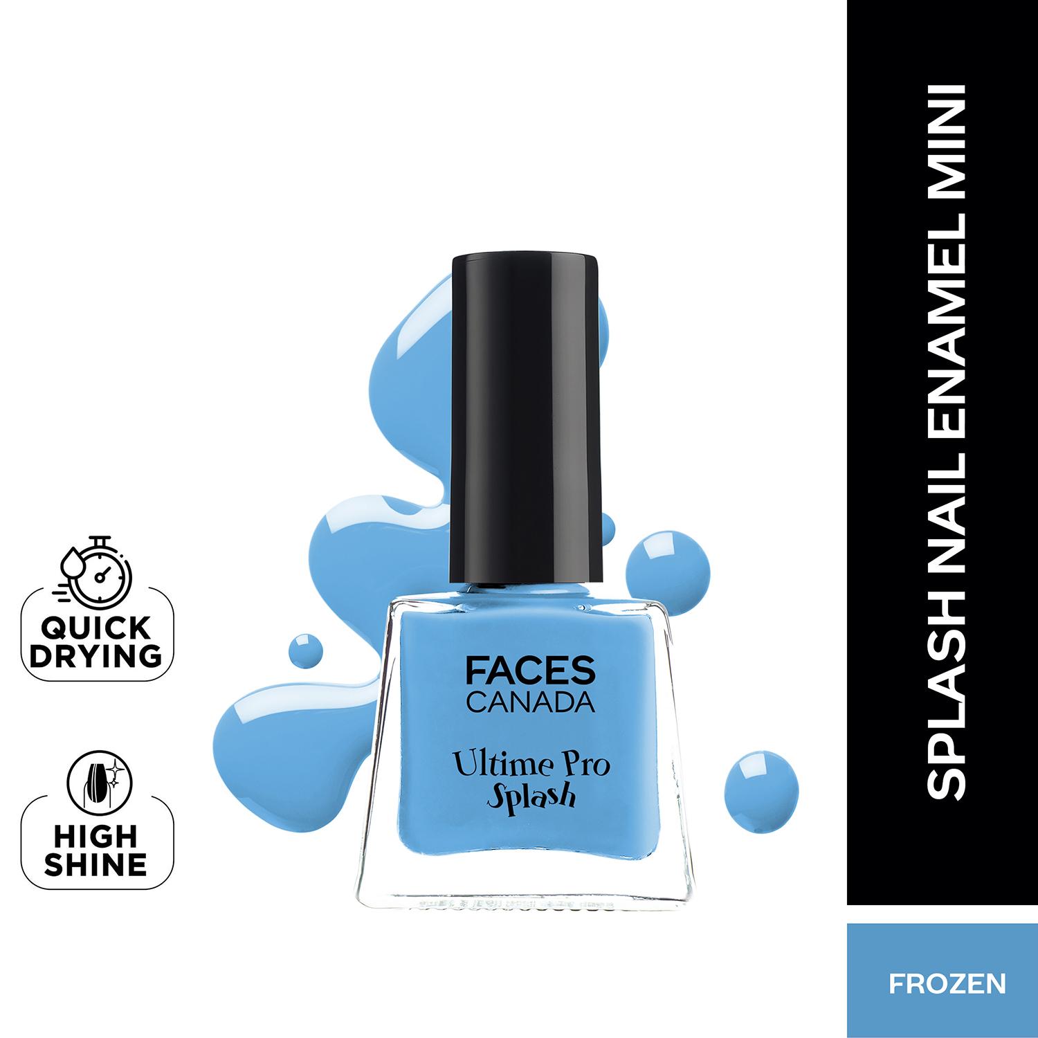 Faces Canada | Faces Canada Ultime Pro Splash Mini Nail Enamel - Frozen 40 Glossy, Quick Drying (5 ml)