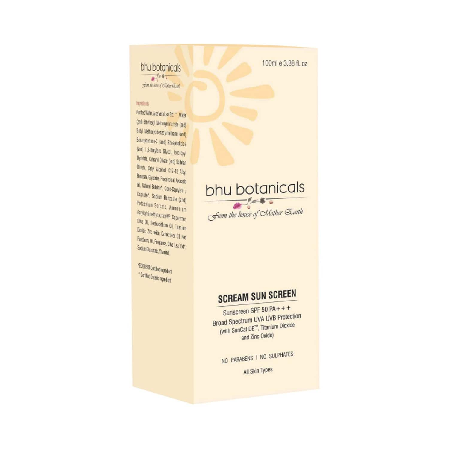 Bhu Botanicals | Bhu Botanicals Sunscreen Lotion SPF 50 PA+++ (100ml)