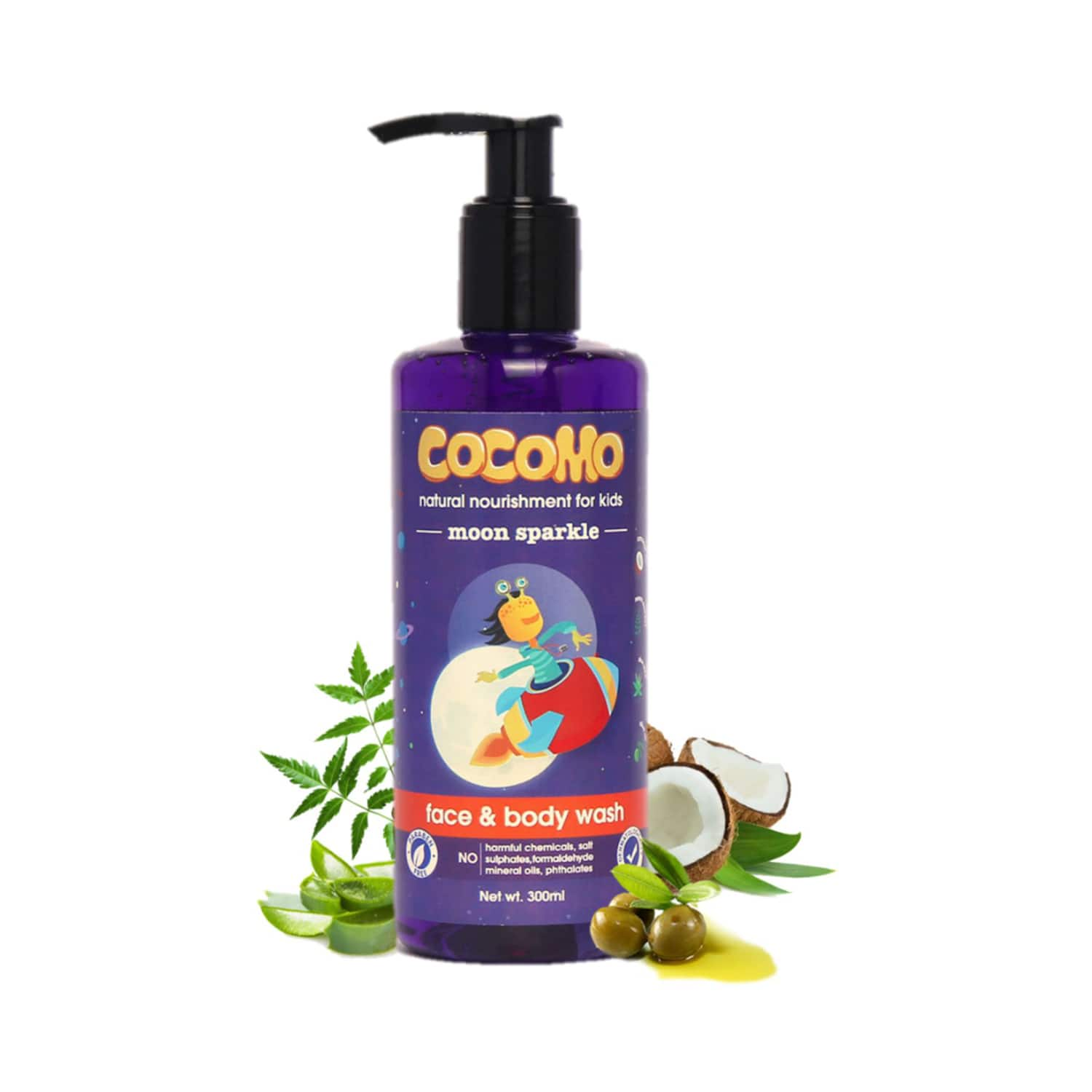 Cocomo | Cocomo Natural Moon Sparkle Kids Face & Body Wash (300ml)