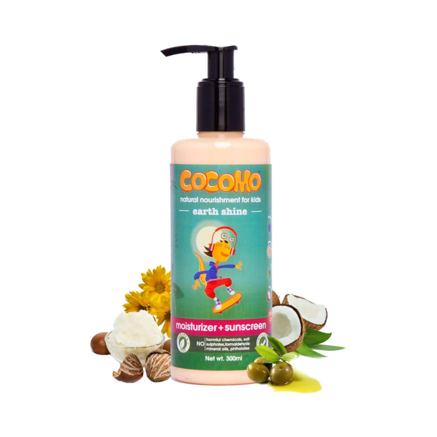 Cocomo | Cocomo Natural Earth Shine Kids Moisturizer + Sunscreen Lotion SPF 15 (300ml)