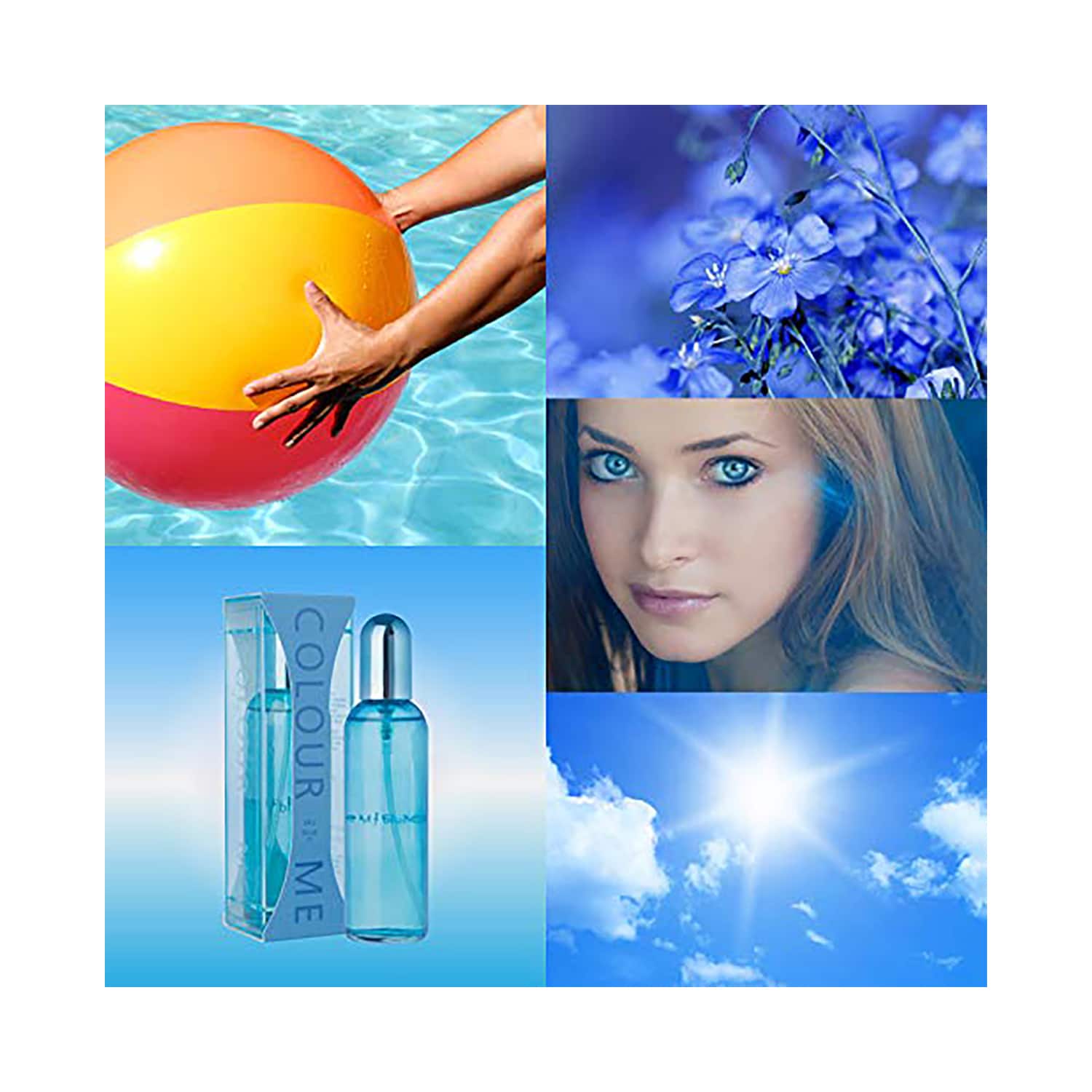 Buy Colour Me Femme Sky Blue Eau De Parfum 100ml Online at Best