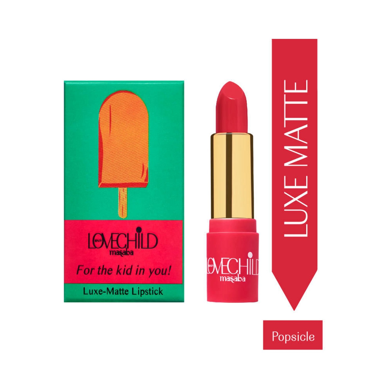 LoveChild Masaba | LoveChild Masaba For The Kid In You! Luxe Matte Lipstick - 02 Popsicle (4g)