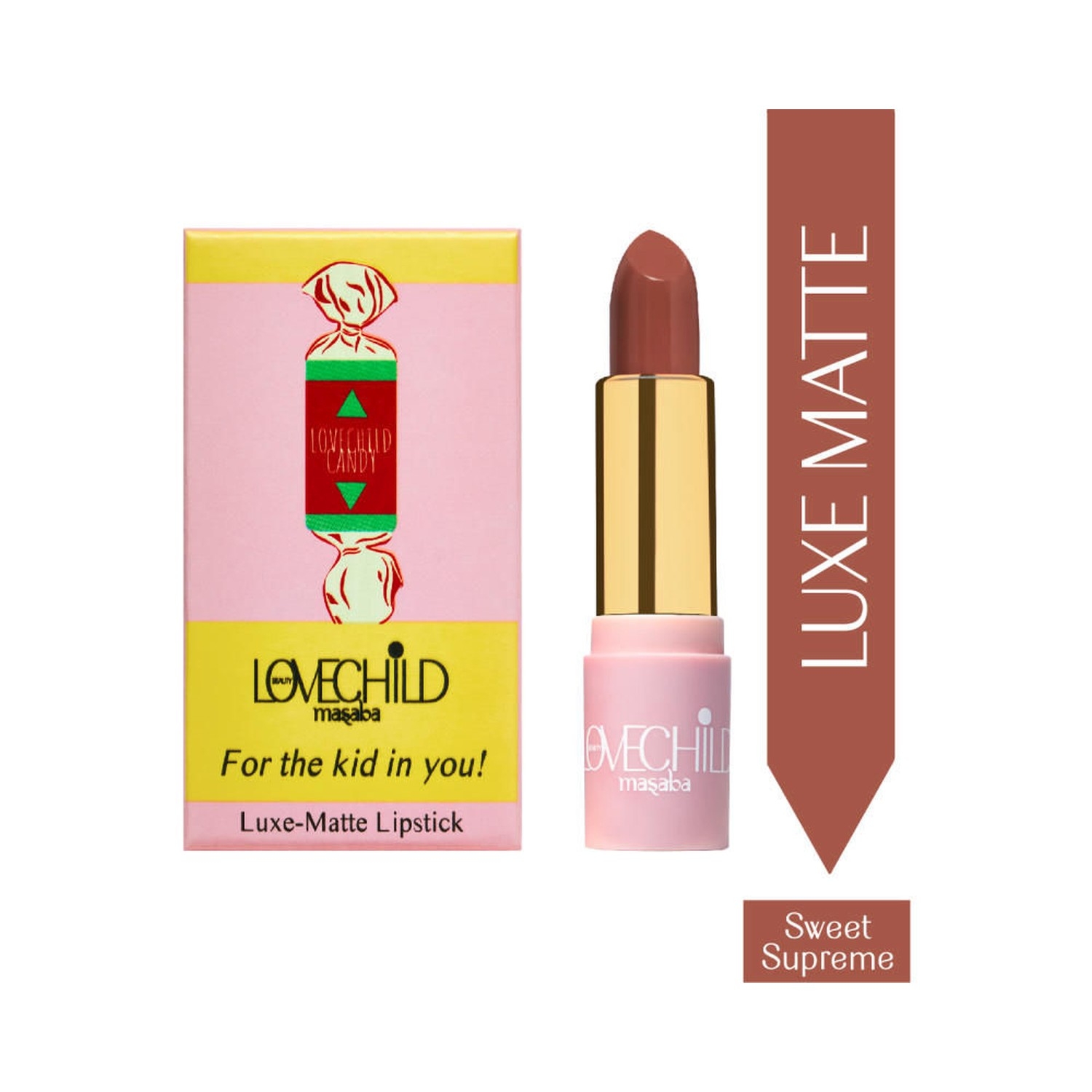 LoveChild Masaba | LoveChild Masaba For The Kid In You! Luxe Matte Lipstick - 03 Sweet Supreme (4g)