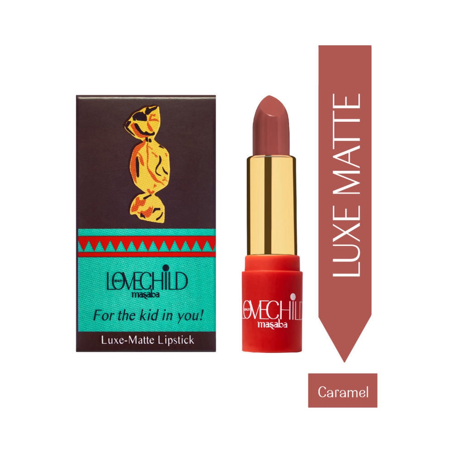 LoveChild Masaba | LoveChild Masaba For The Kid In You! Luxe Matte Lipstick - 04 Caramel (4g)