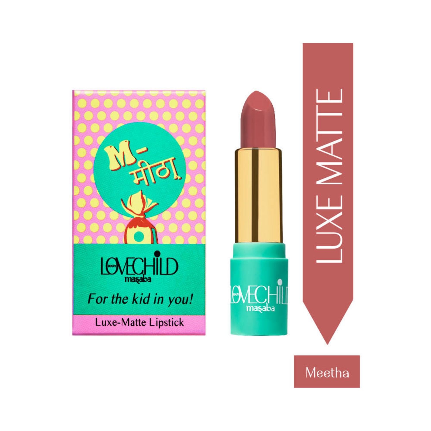 LoveChild Masaba | LoveChild Masaba For The Kid In You! Luxe Matte Lipstick - 05 Meetha (4g)