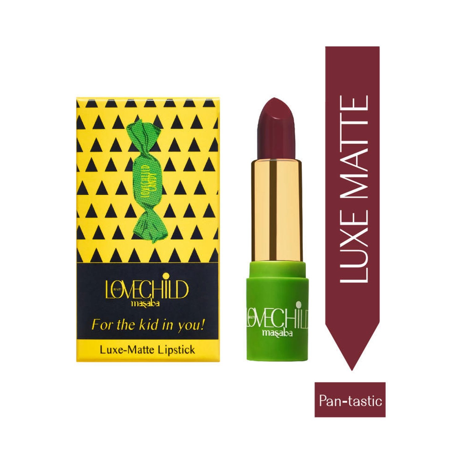 LoveChild Masaba | LoveChild Masaba For The Kid In You! Luxe Matte Lipstick - 12 Pan-Tastic (4g)