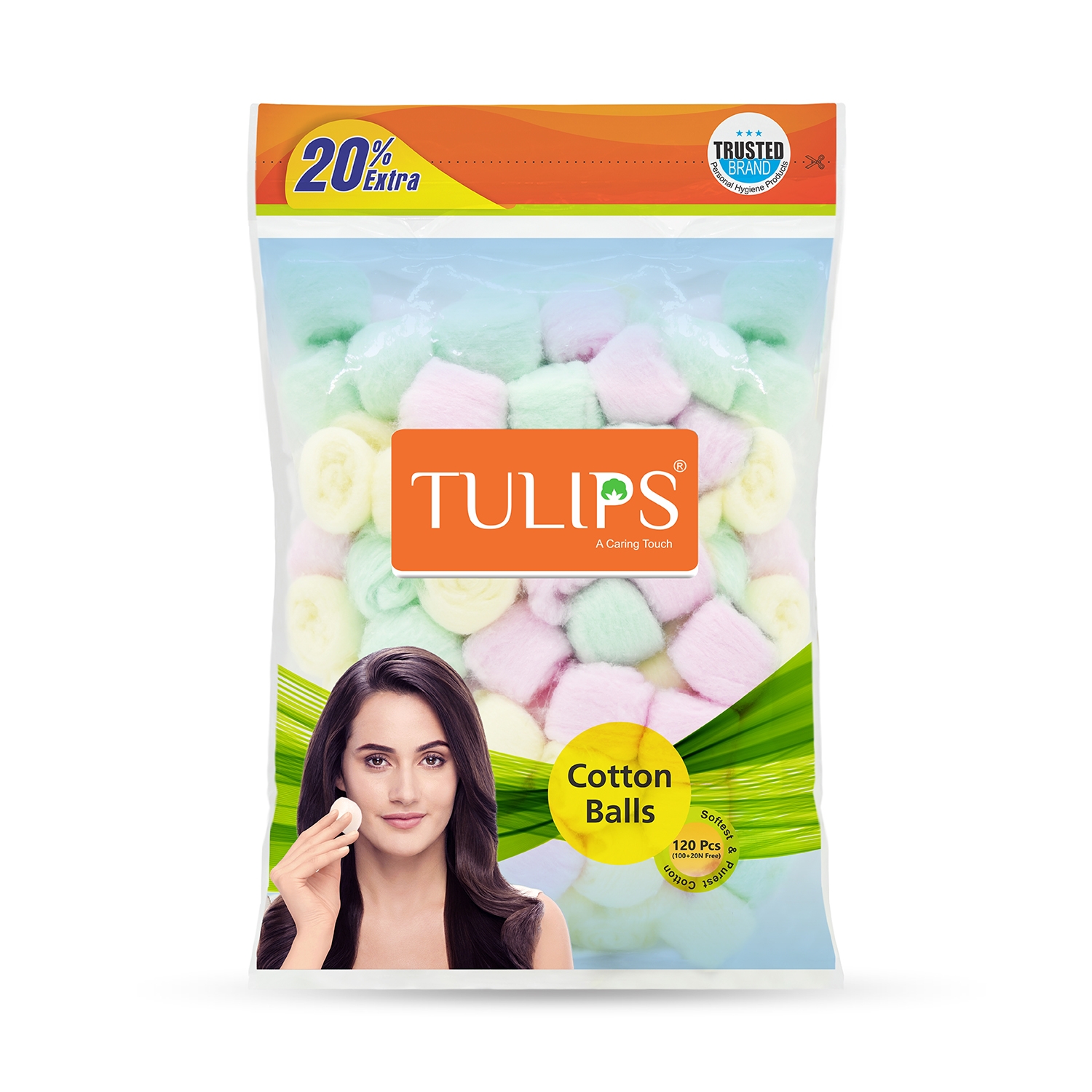 Tulips | Tulips Cotton Color Balls With Bag (120Pcs)