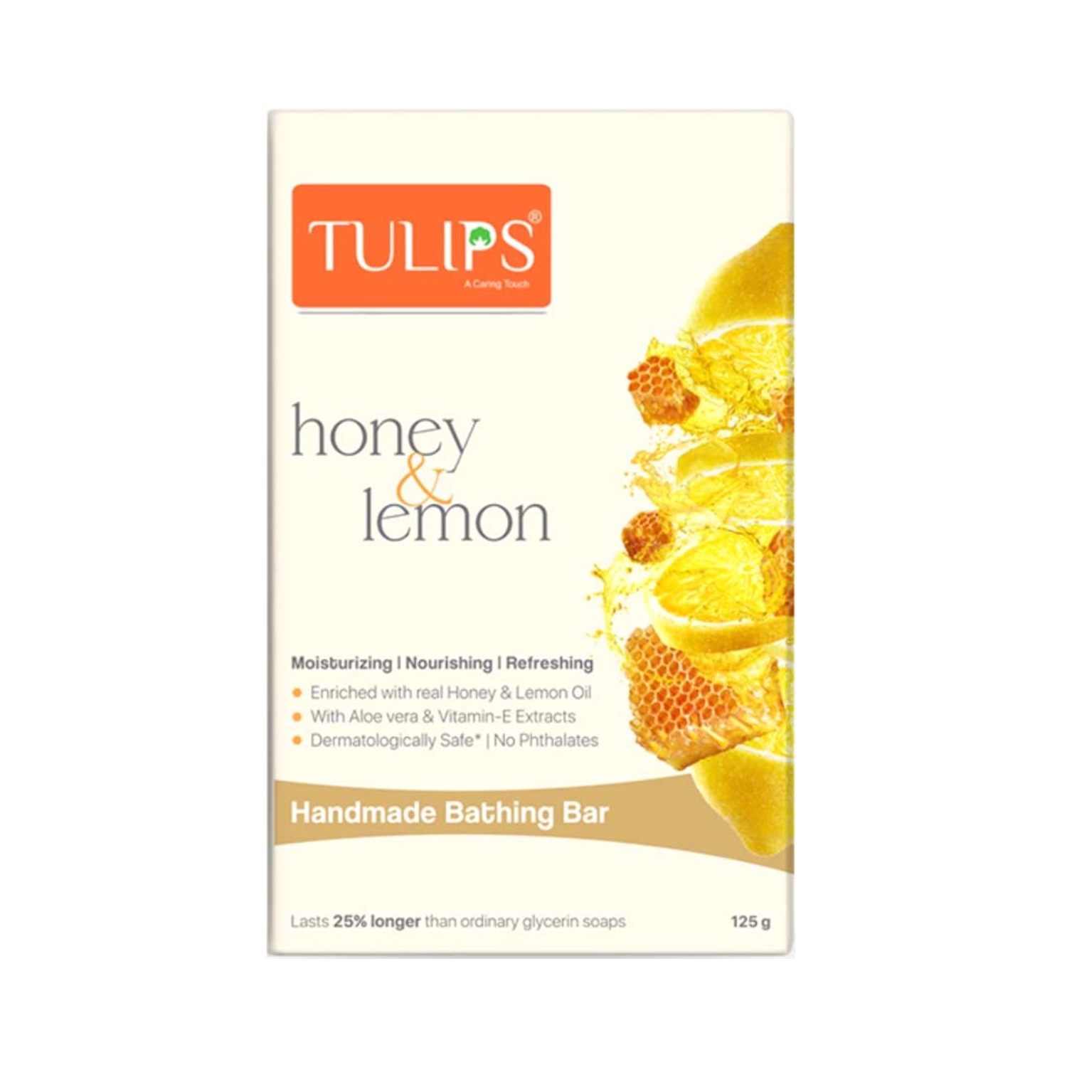 Tulips | Tulips Honey & Lemon Handmade Bathing Bar (125g)