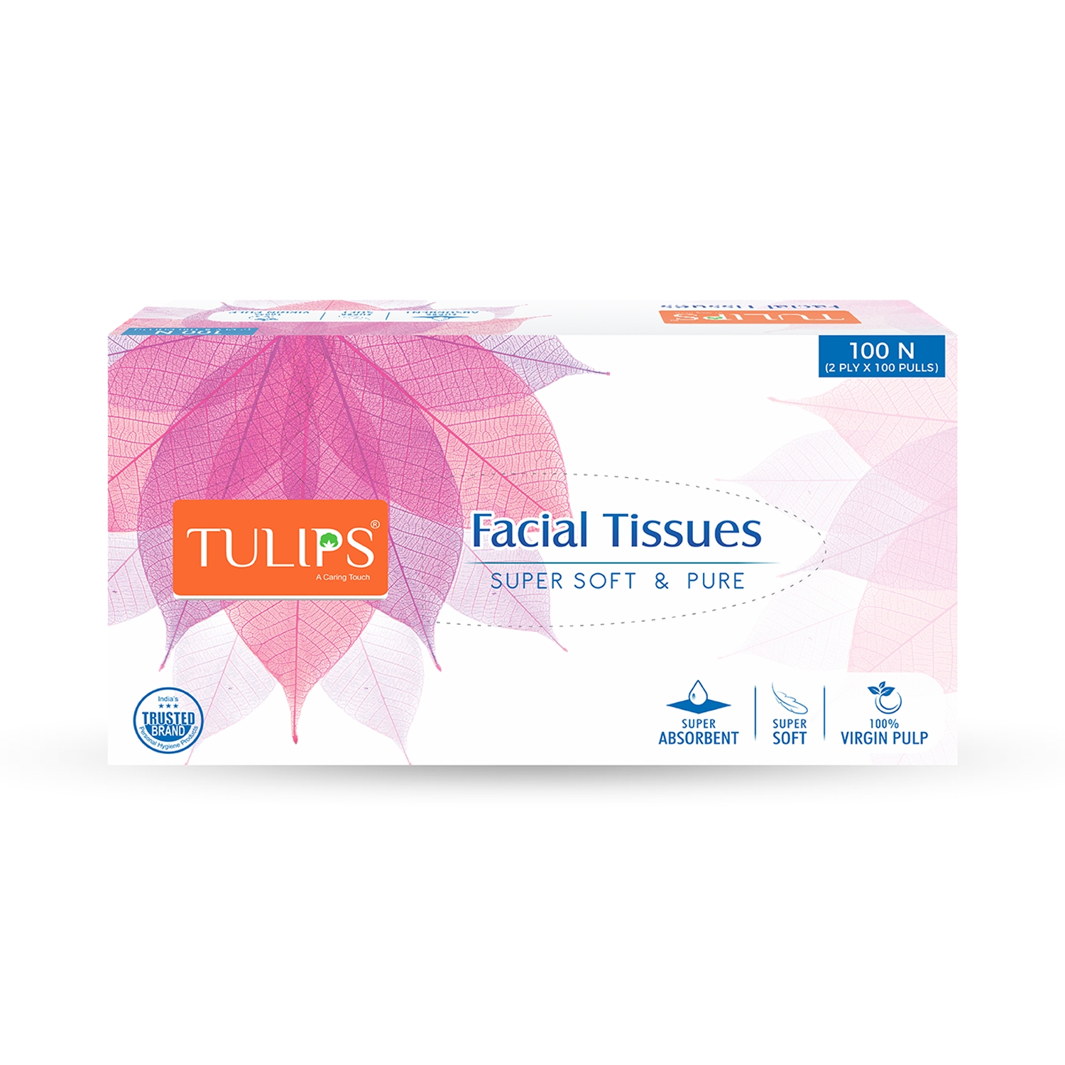 Tulips | Tulips Facial Tissues (2 Ply x 100 Pulls)