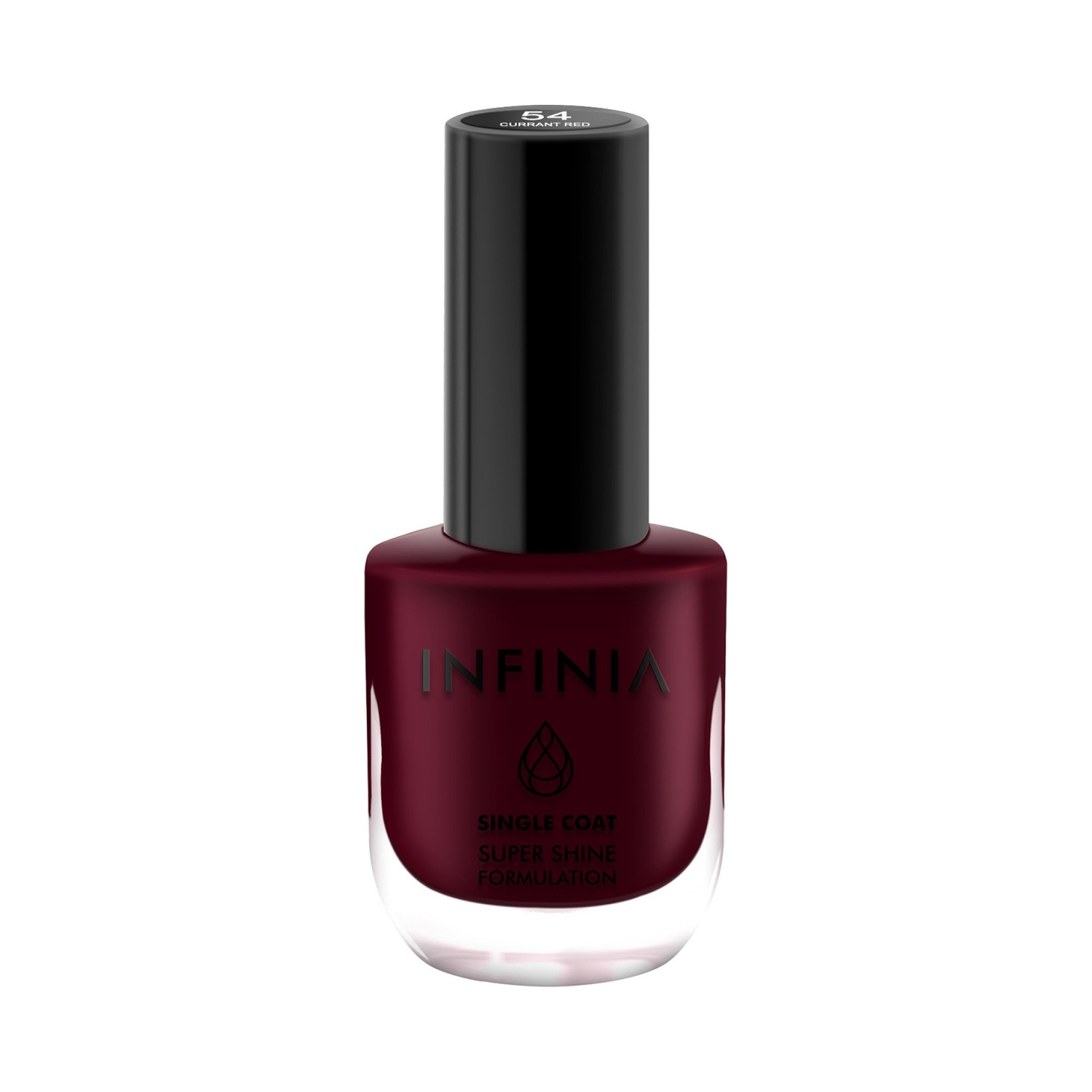 INFINIA | INFINIA Single Coat Nail Paint - 54 Currant Red (12ml)