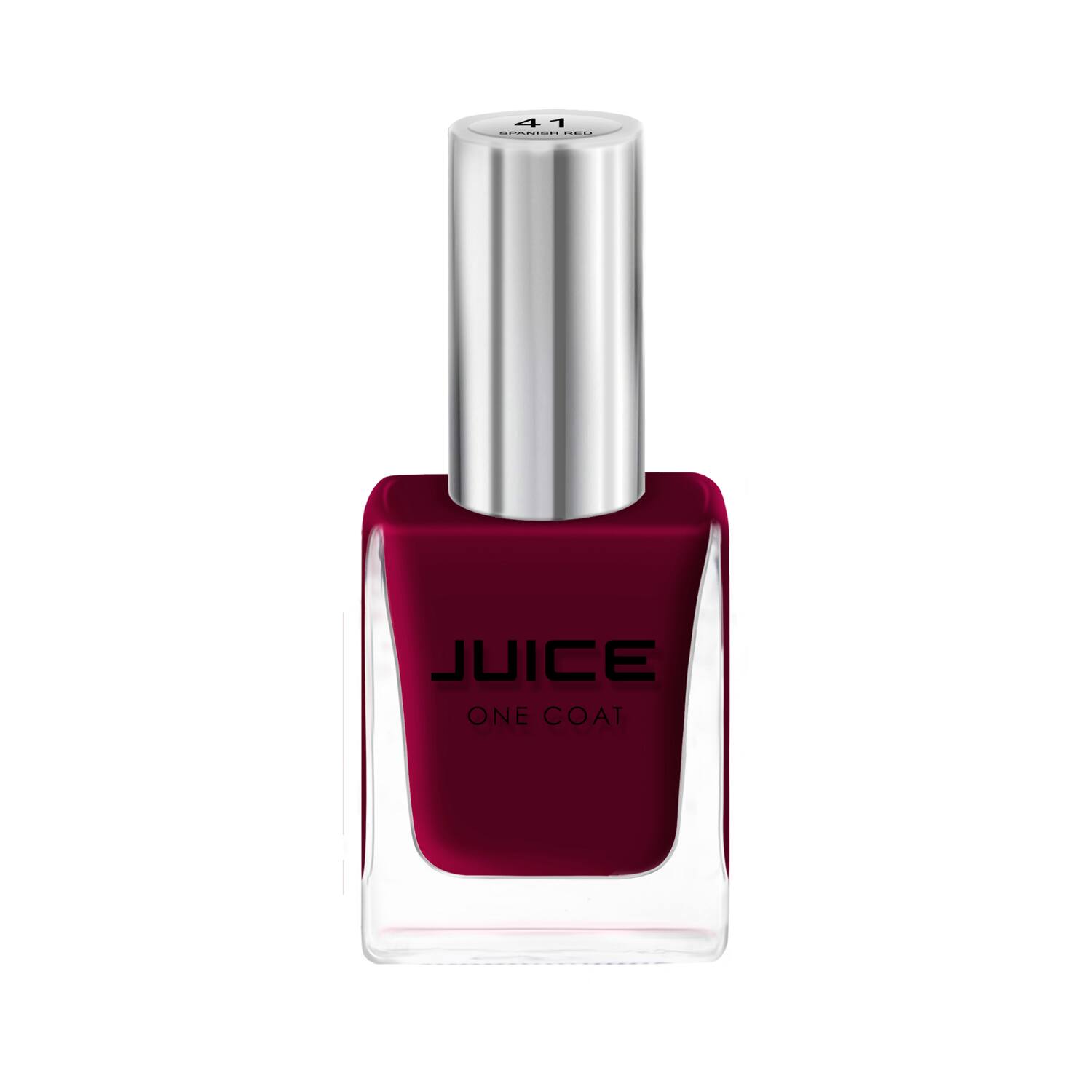 JUICE | JUICE One Coat Quick Dry Chip Resistant Nail Polish - 41 Spanish Red (11ml)