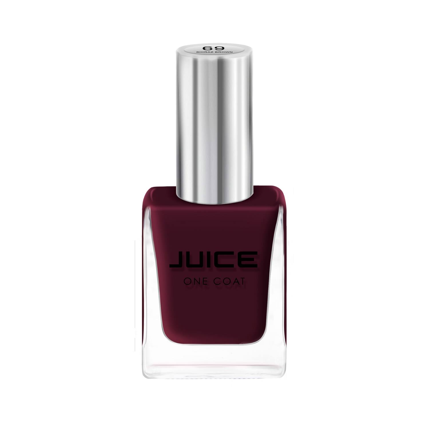 JUICE | JUICE One Coat Quick Dry Chip Resistant Nail Polish - 69 Shiraz Brown (11ml)