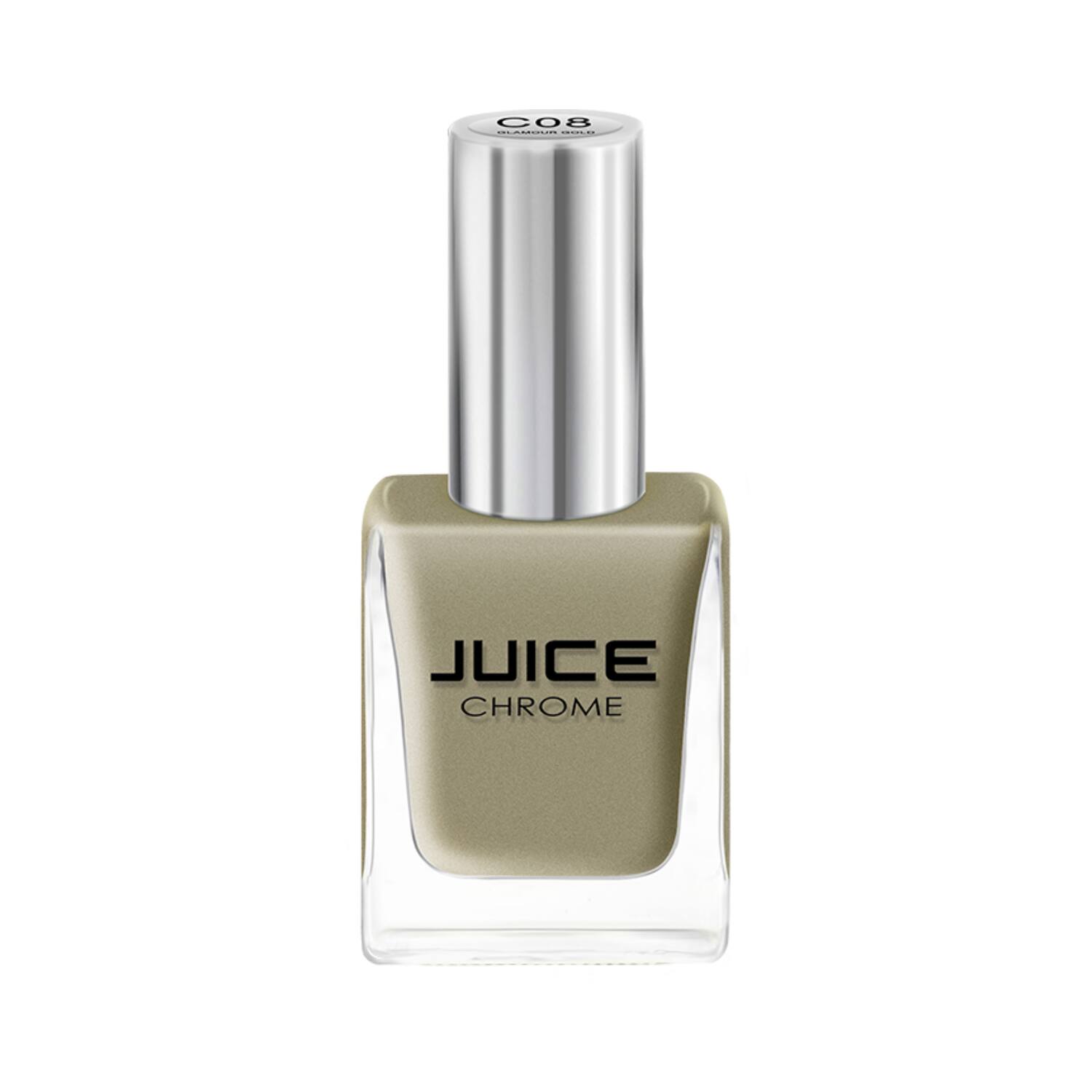 JUICE | JUICE One Coat Quick Dry Chip Resistant Nail Polish - C08 Glamour Gold (11ml)