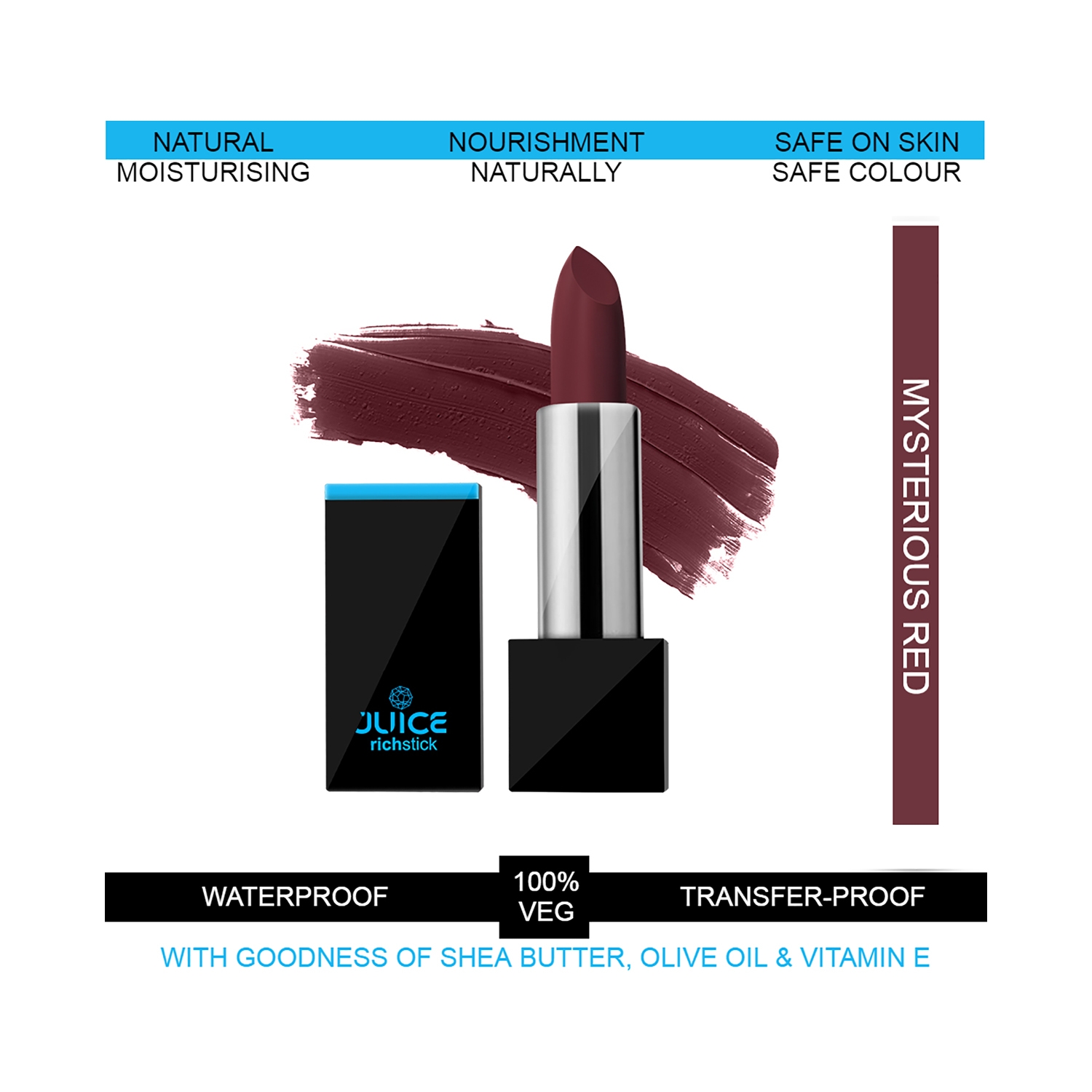 JUICE | Juice Richstick Lipstick - M-26 Mysterious Red (4g)
