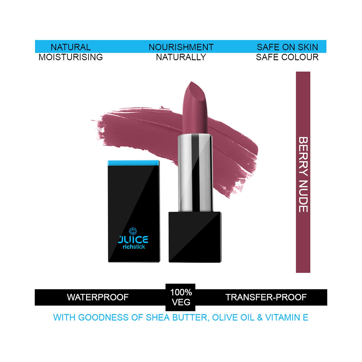 JUICE | JUICE Richstick Lipstick - M-92 Berry Nude (4g)