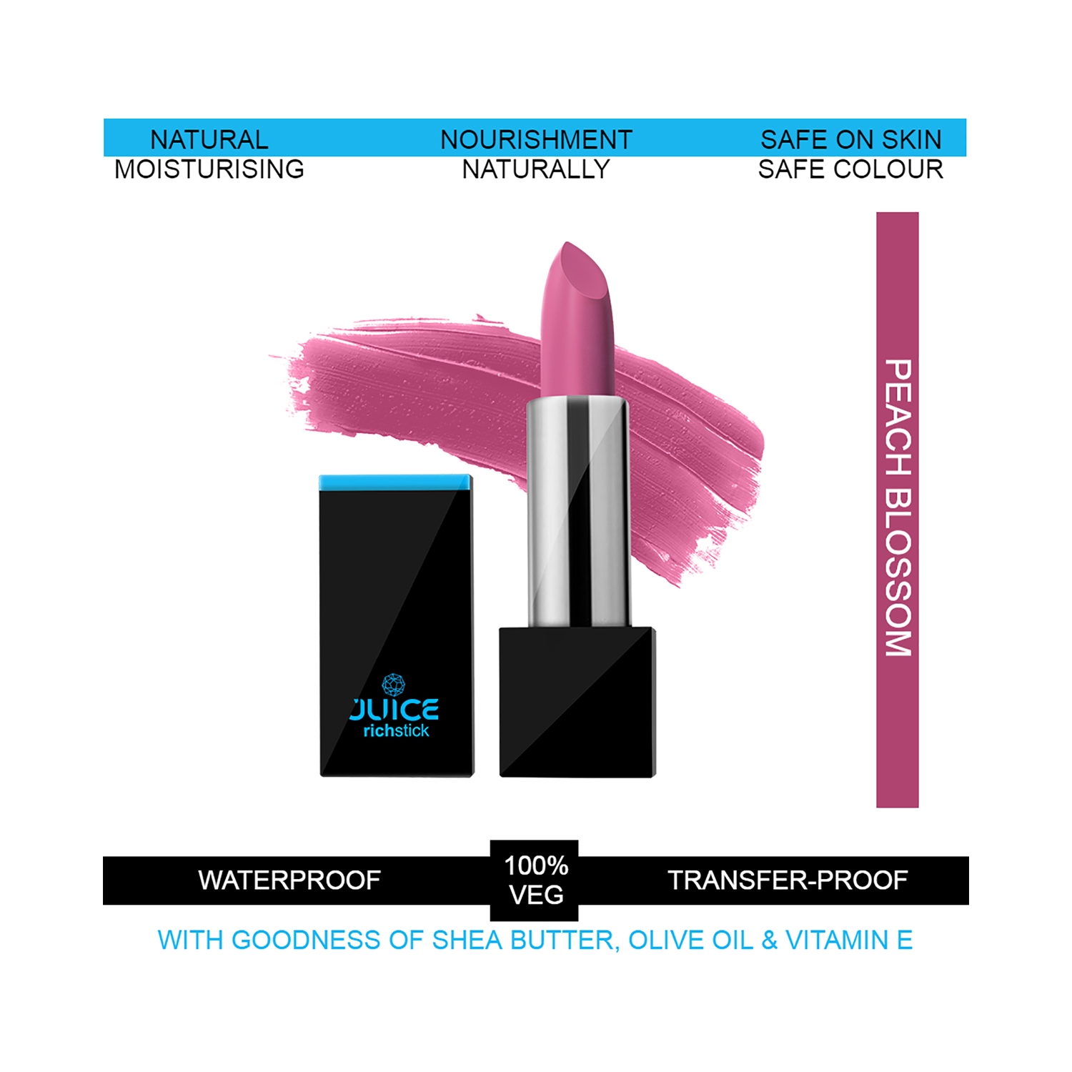 JUICE | JUICE Richstick Lipstick - M-97 Peach Blossom (4g)