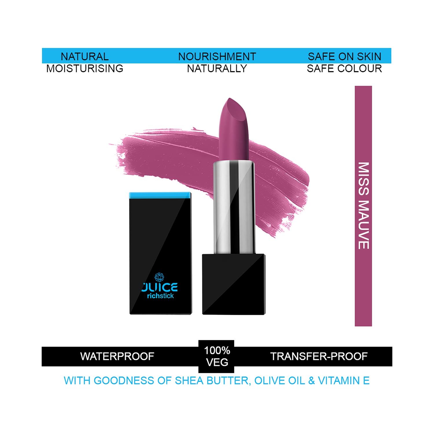 JUICE | JUICE Richstick Lipstick - M-98 Miss Mauve (4g)