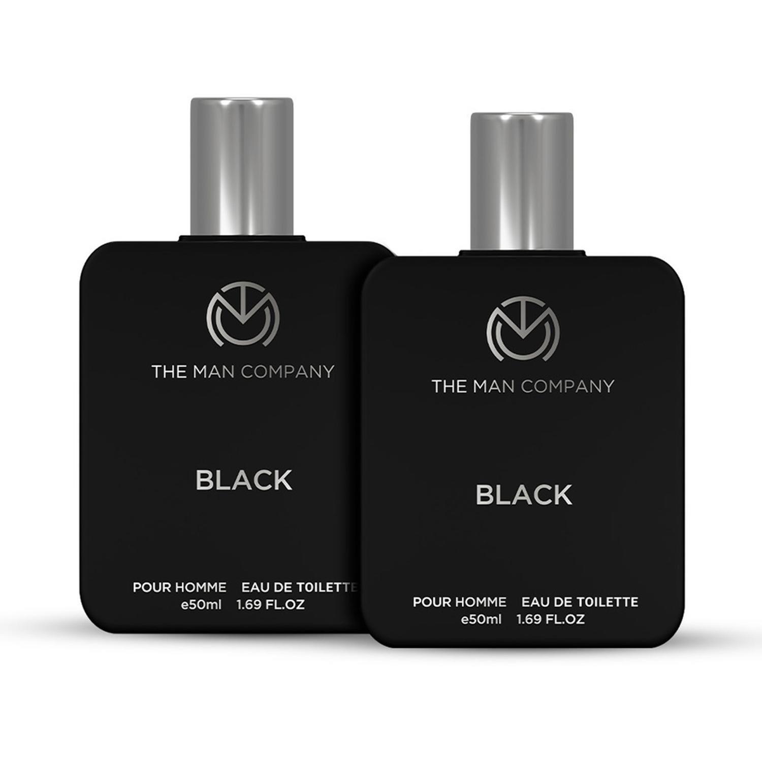 The Man Company | The Man Company Black EDT Perfume for Men - Pack of 2 (50 ml Each)