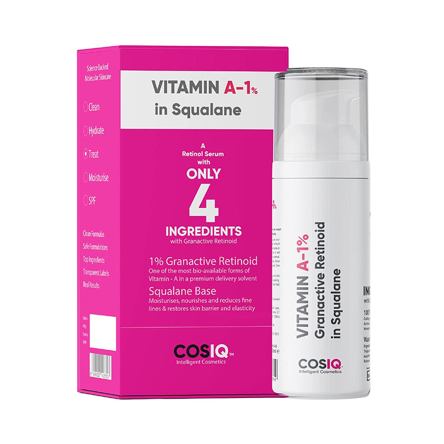 CosIQ | CosIQ Vitamin A-1% Granactive Retinoid In Squalane Face Serum (30ml)