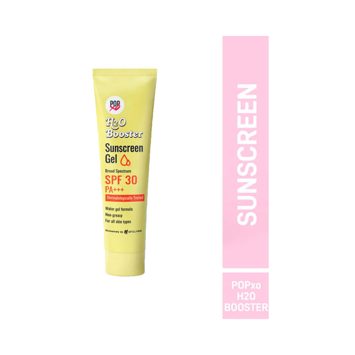 MyGlamm | MyGlamm Popxo H2O Booster Broad & Pectrum Sunscreen Gel SPF 30 (30g)