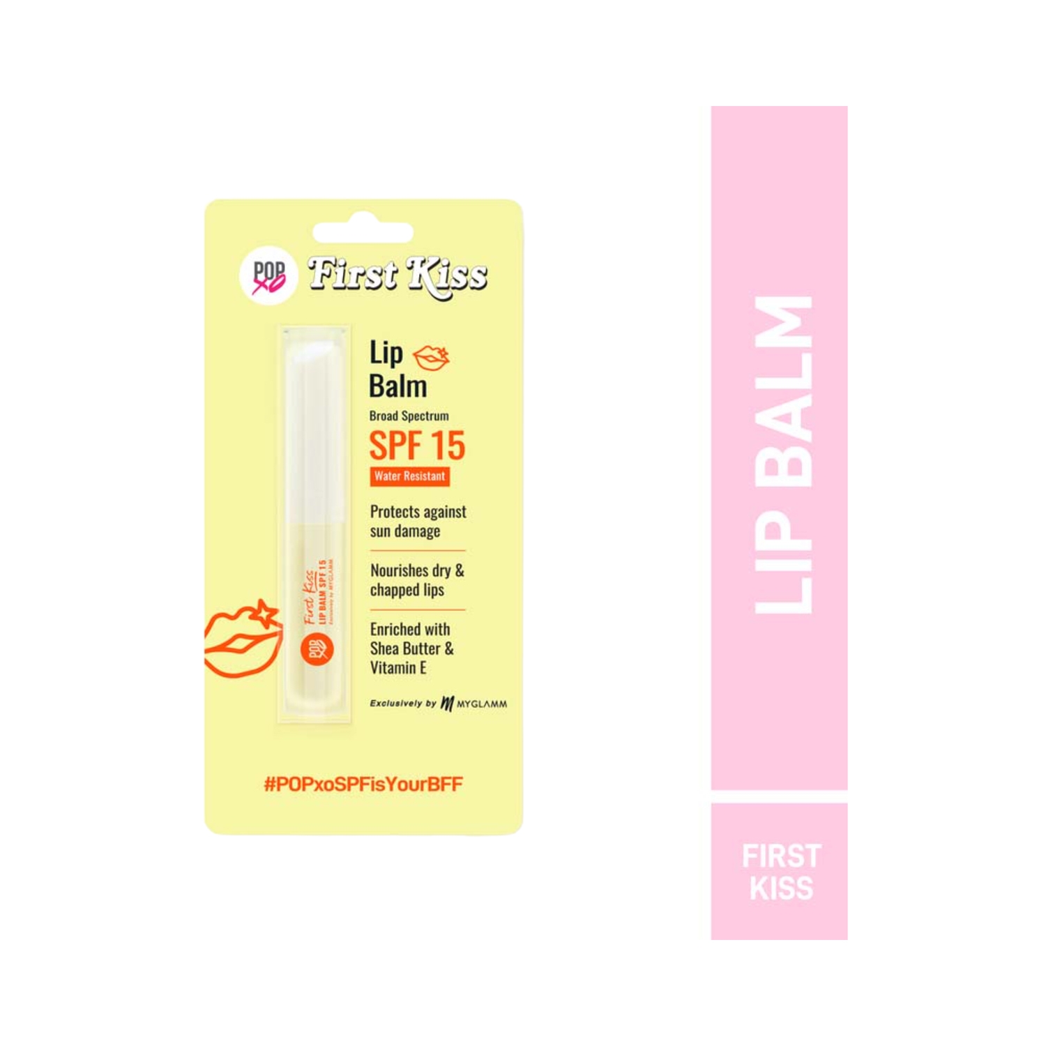 MyGlamm | MyGlamm Popxo First Kiss Lip Balm SPF 15 - Clear (15g)