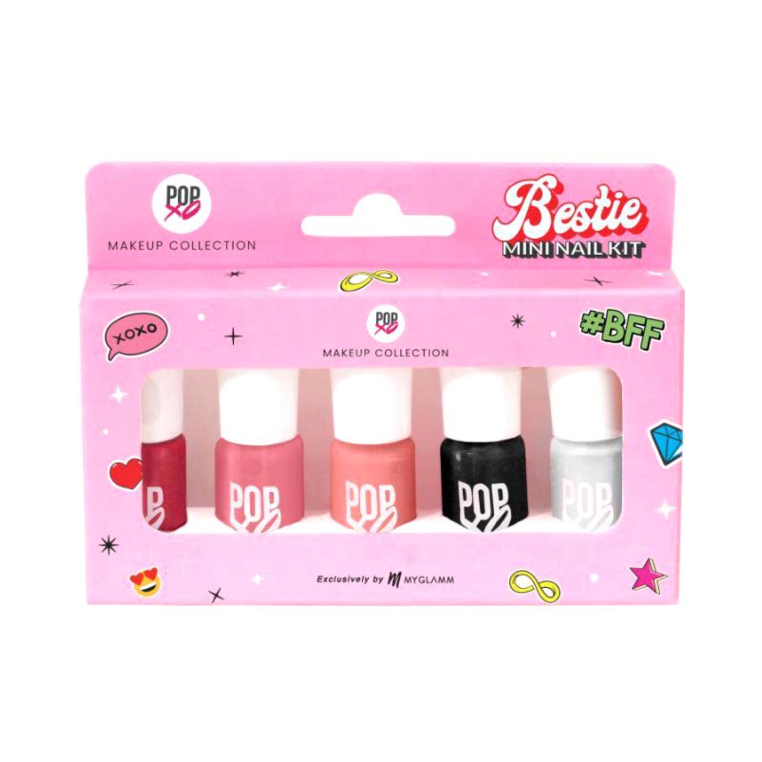MyGlamm Popxo Mini Nail Kit - Bestie (5Pcs)
