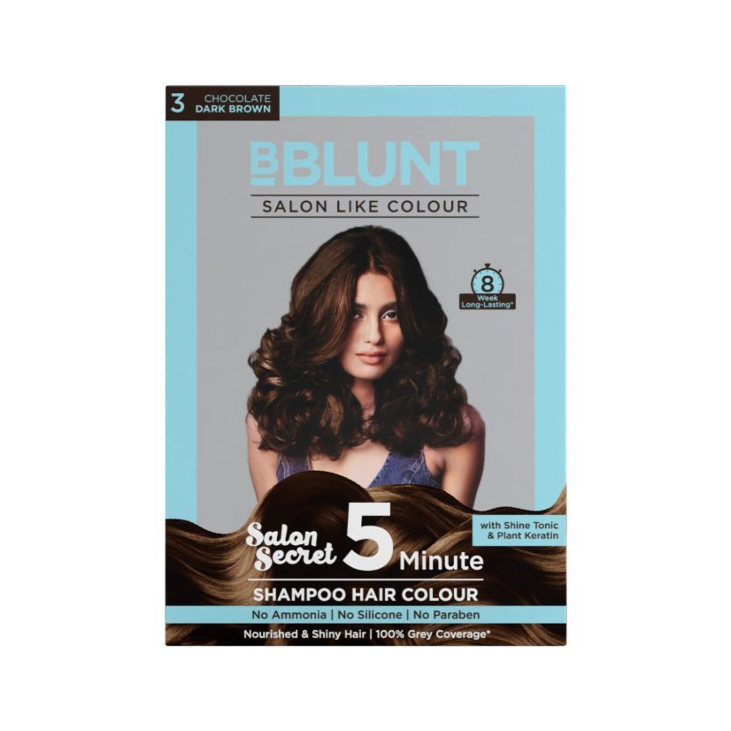 BBlunt | BBlunt 5 Minute Shampoo Hair Colour - 03 Chocolate Dark Brown (5Pcs)