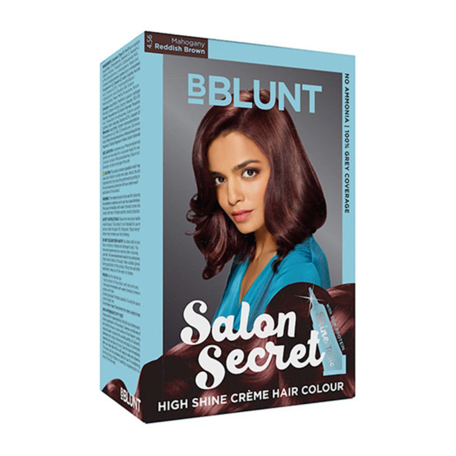 BBlunt | BBlunt Salon Secret High Shine Cream Hair Color - 4.56 Mahogany Reddish Brown (100g+8ml)